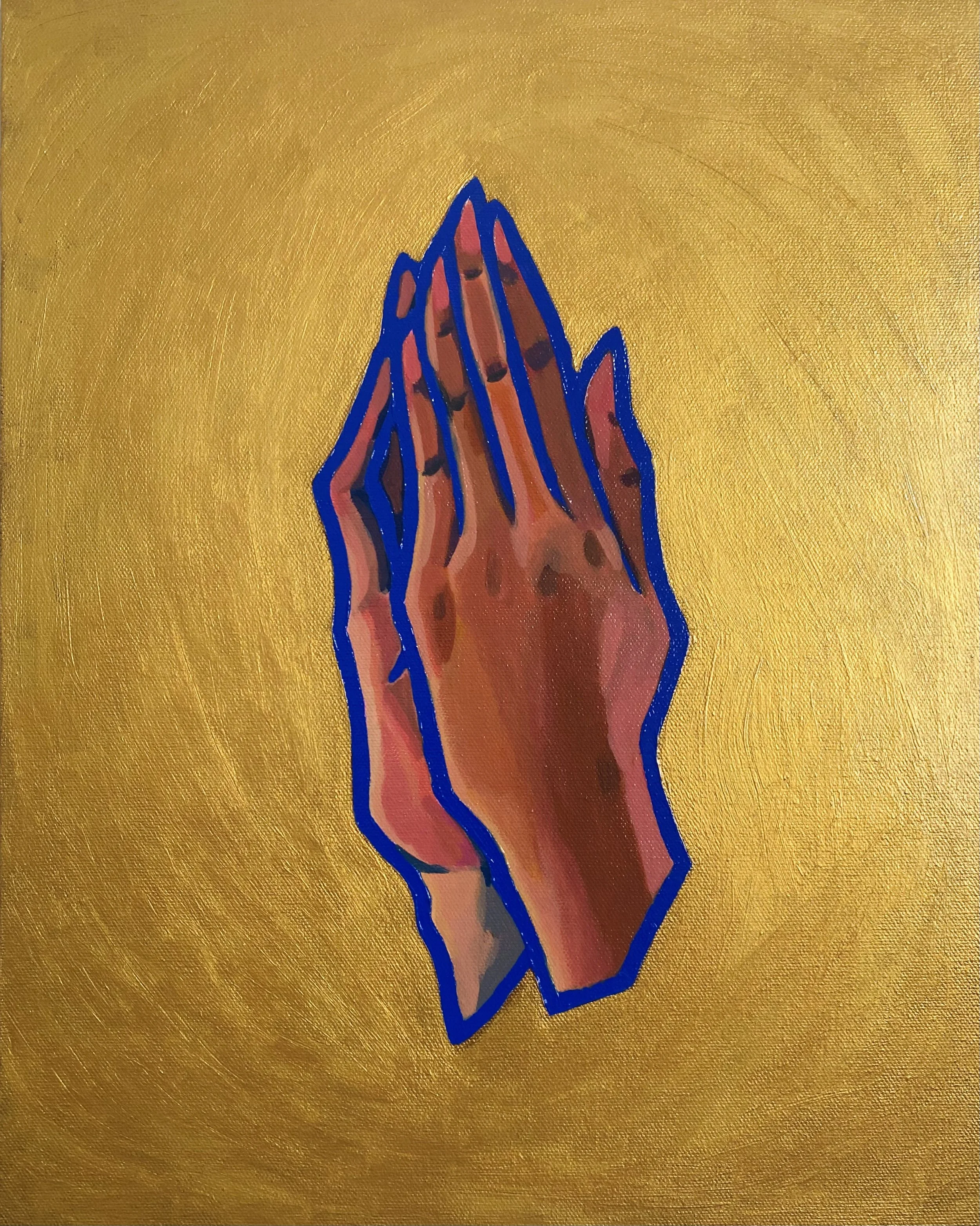 “A Prayer” 14”x18” Acrylic on Canvas $550
