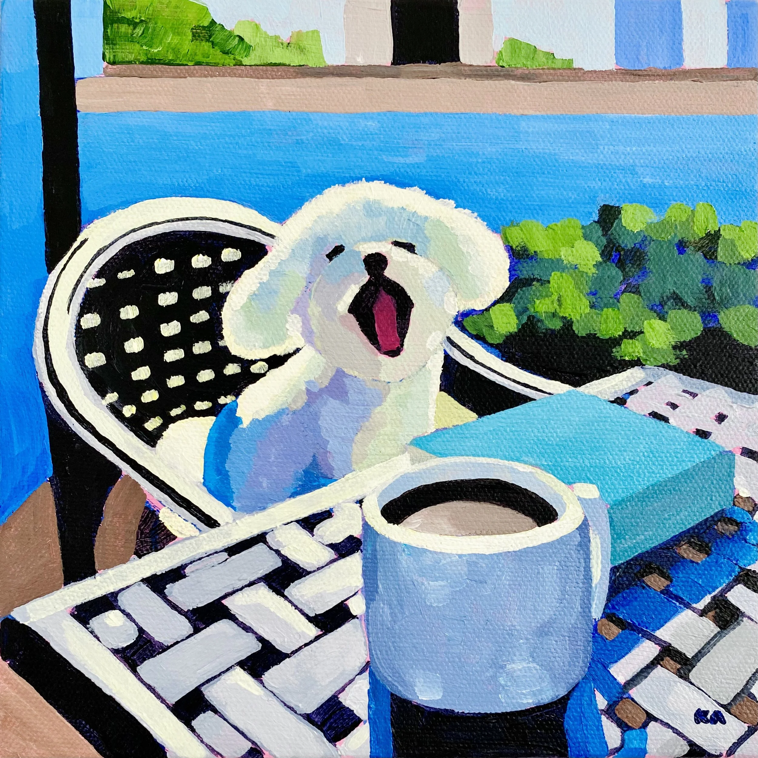 “Rise and Shine” 8”x8” Acrylic on Canvas