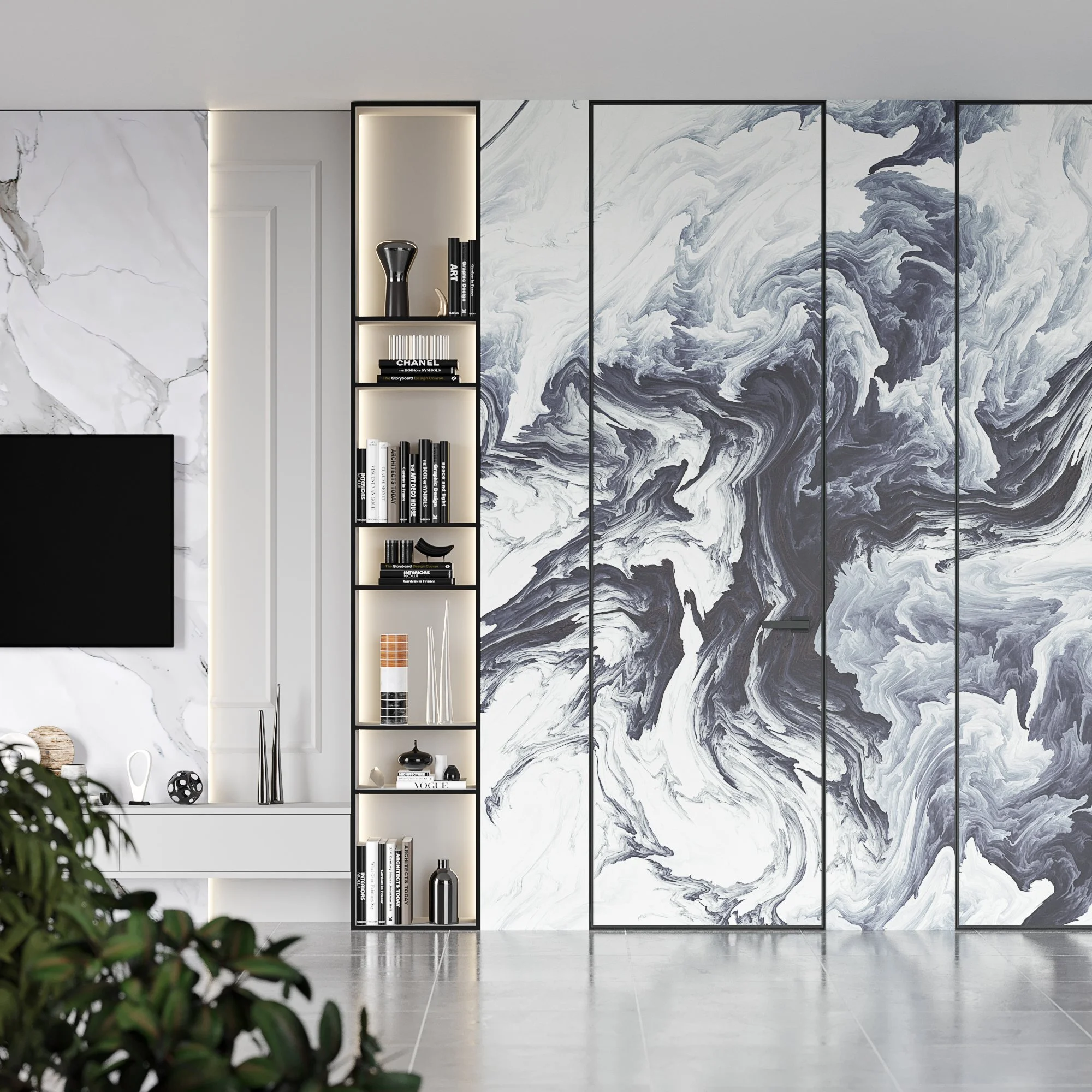 Invisible doors - bespoke door design styles.