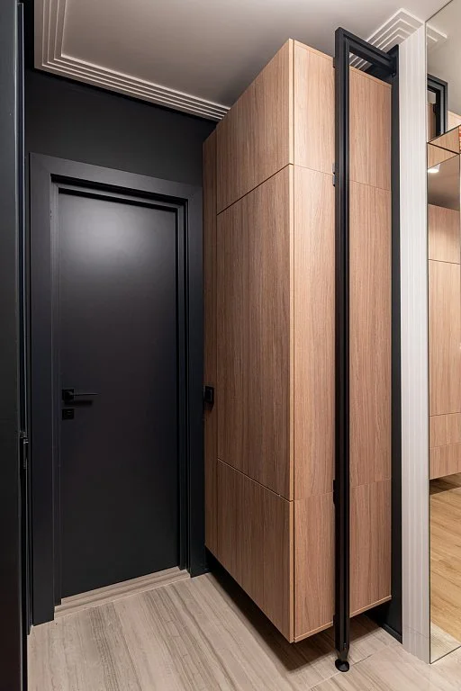 Black internal door - Profildoors doors project nineteen.