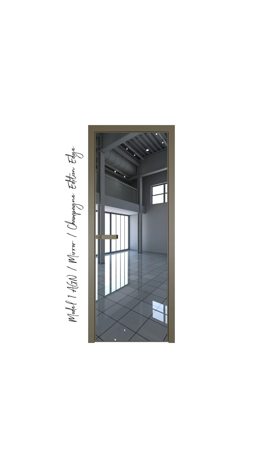 Modern interior door design - mirror..JPG