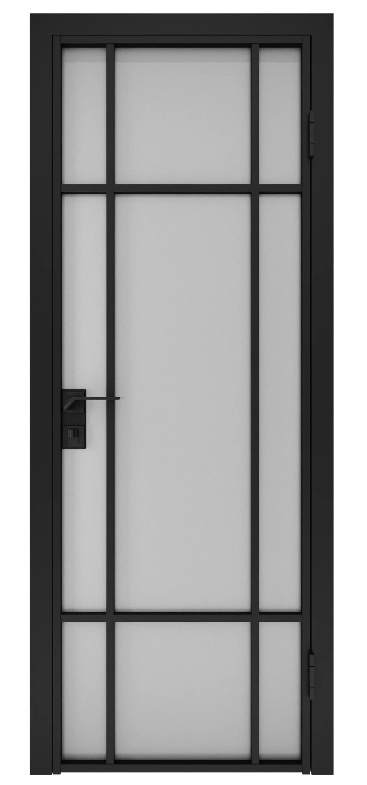 Bespoke aluminium internal glass door model 1