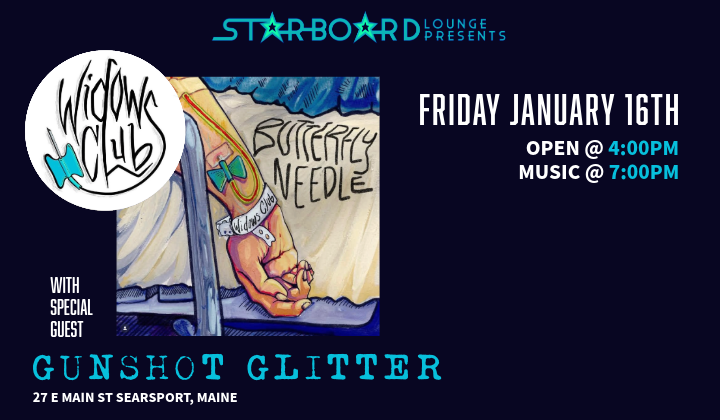 WIDOWS CLUB w-s-g GUNSHOT GLITTER