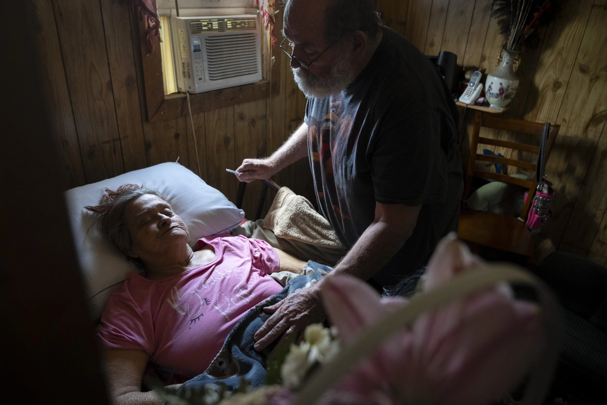  “It tastes like shit,” Lynne had previously said with a chuckle. Among other drugs, Lynne was on heavy doses of morphine and methadone to help manage her pain. 