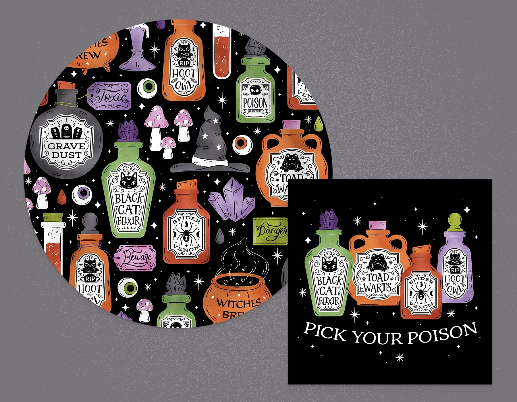 Pick Your Poison Paper Plate Set