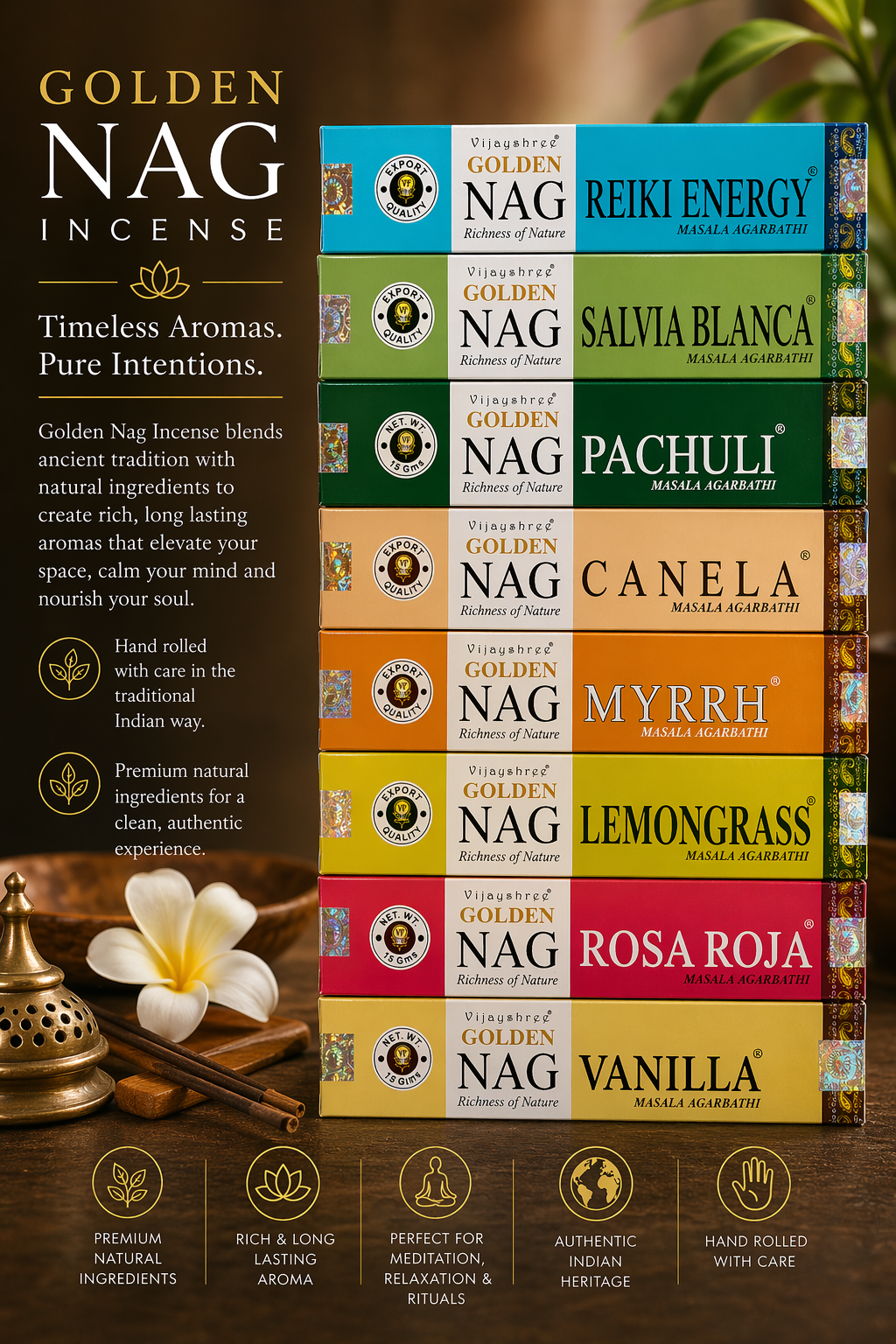 Golden Nag Incenses
