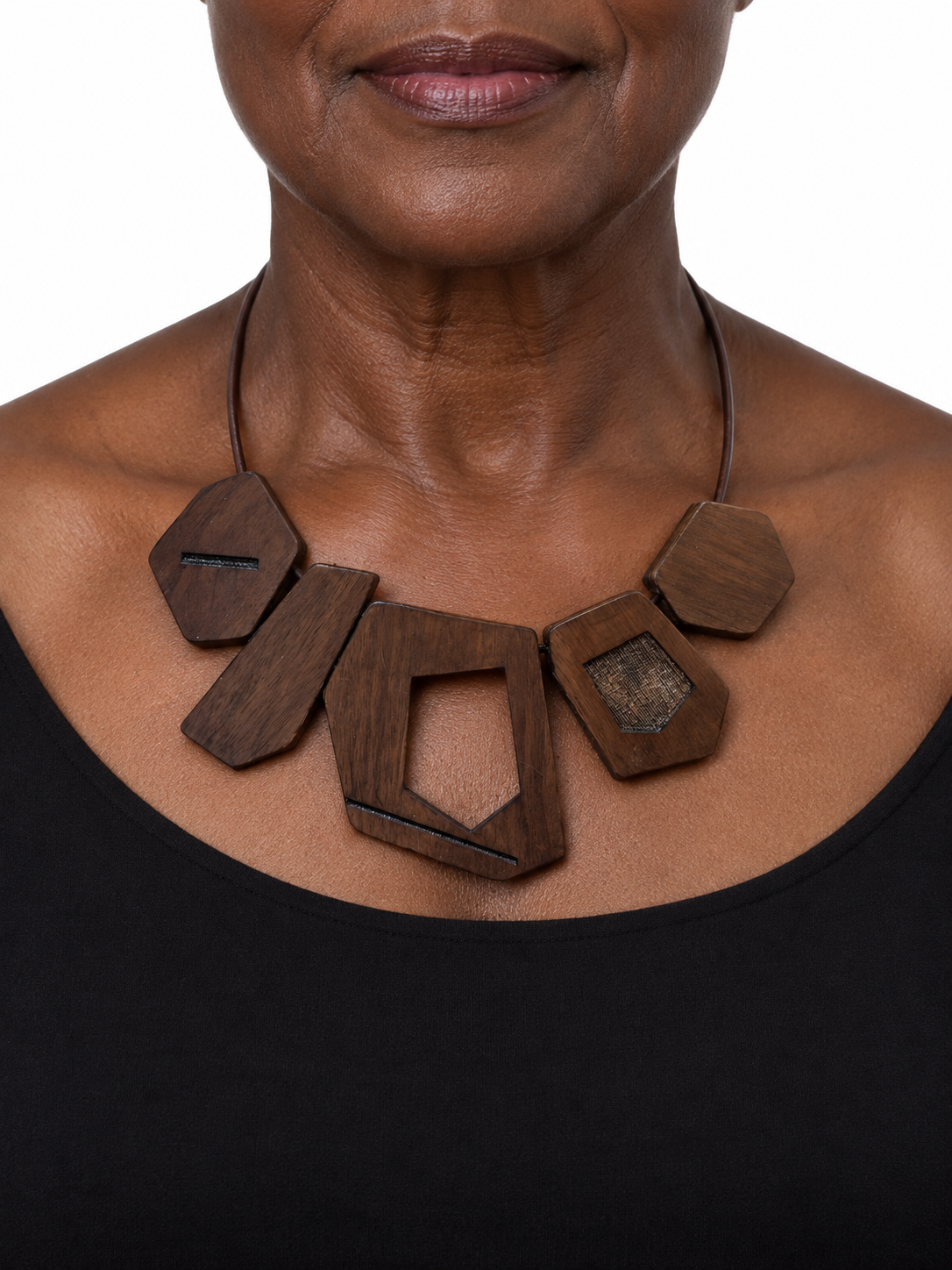 Framework-Walnut Statement Necklace