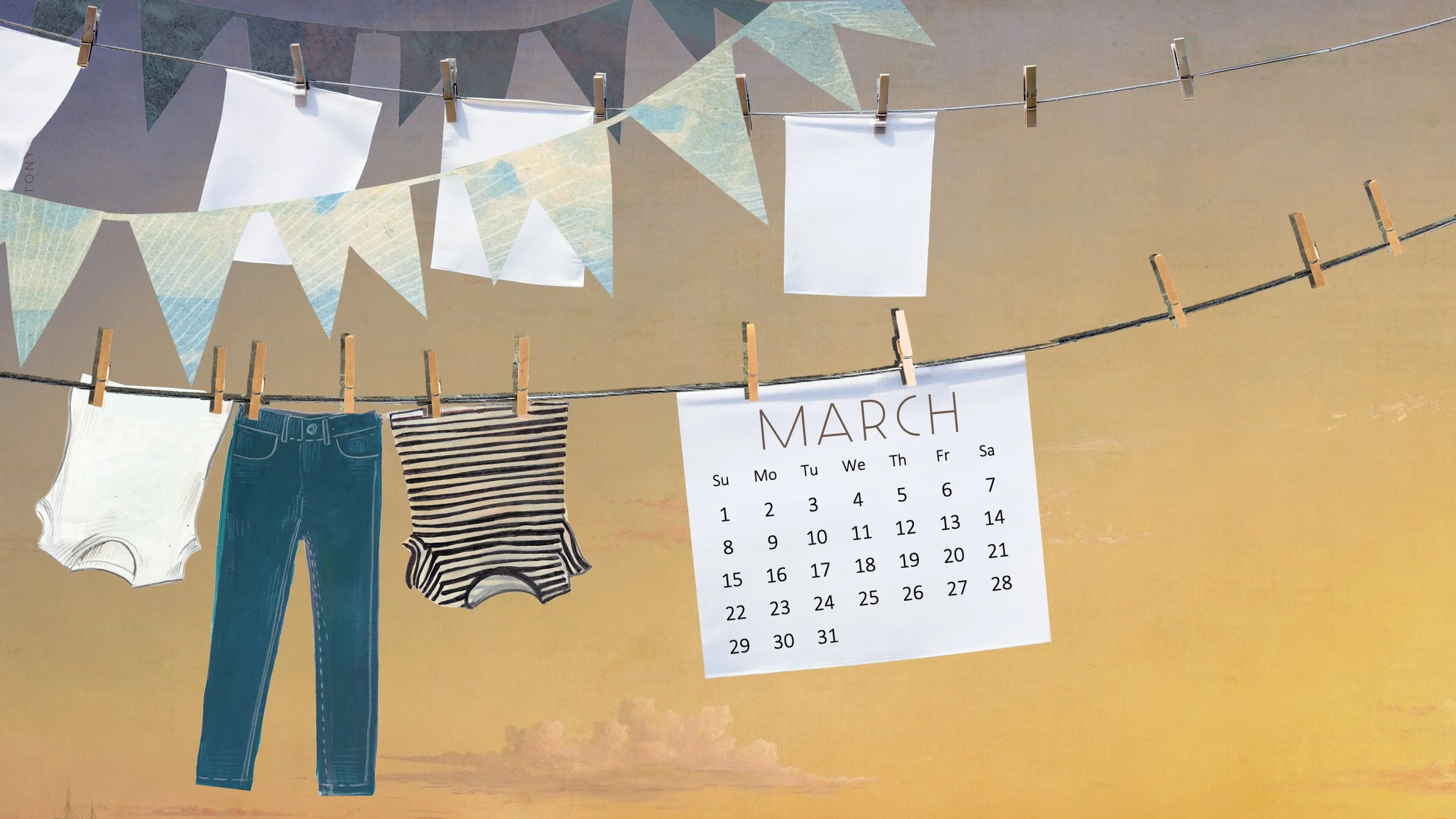 March 2026 Free Wallpaper 