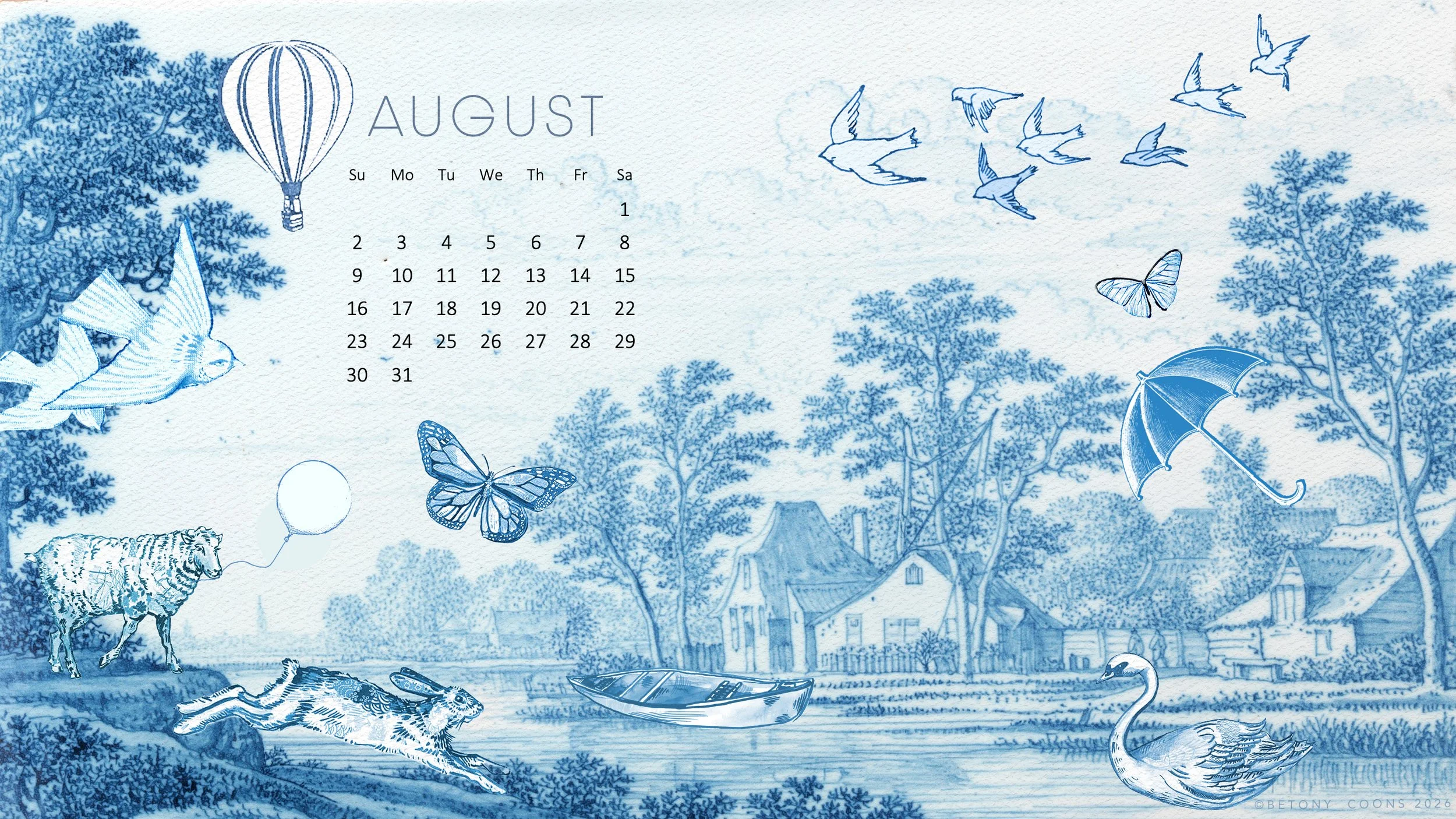 August 2026 Free Wallpaper