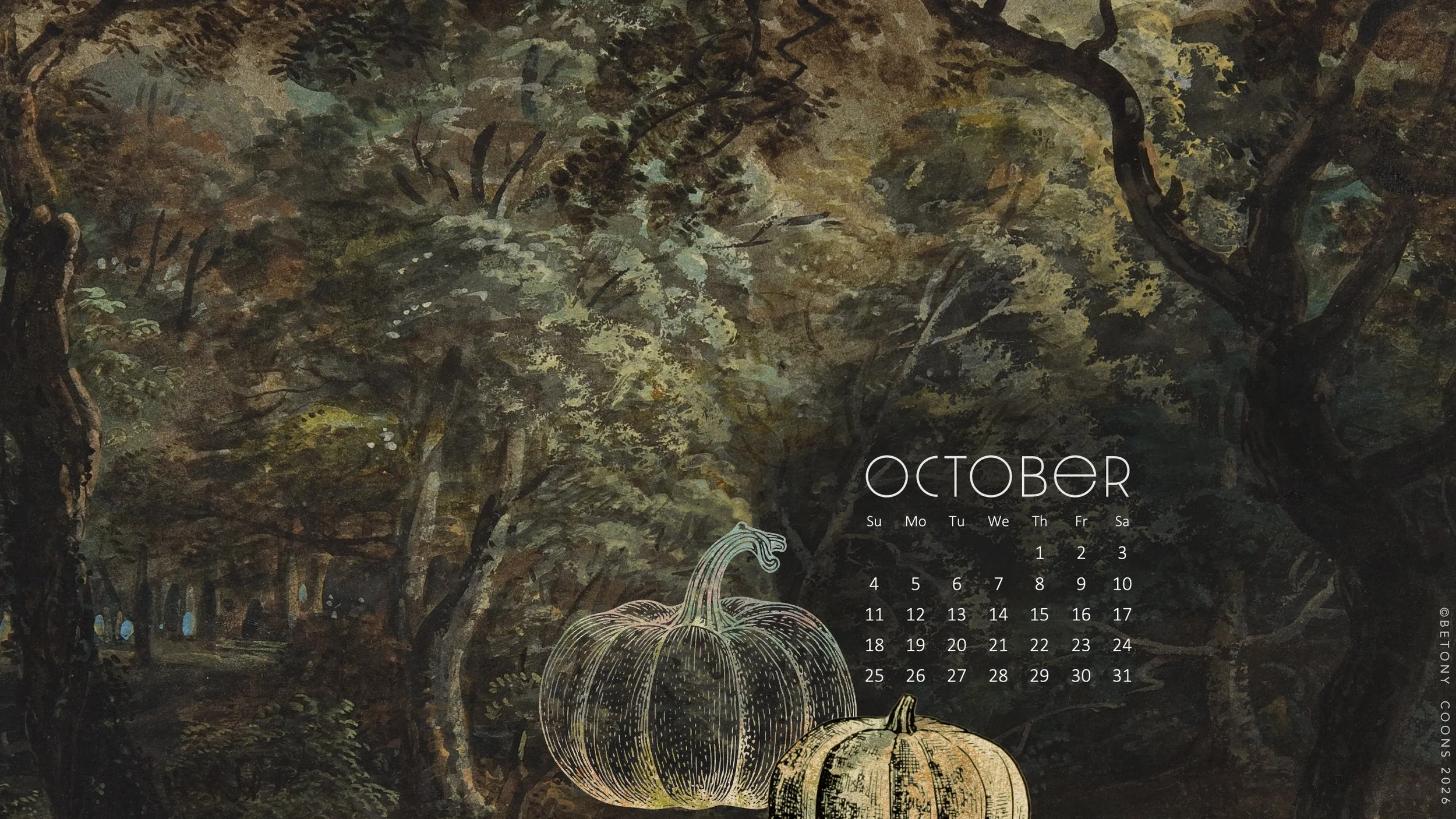 October 2026 Free Wallpaper