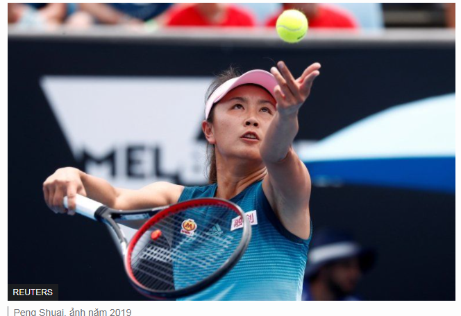 Ngôi sao quần vợt nữ tố cáo cựu phó Thủ tướng Trung Công tội tình dục