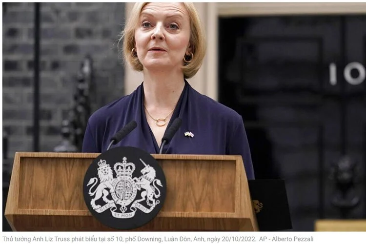 Thủ tướng Liz Truss từ chức, lãnh đạo đối lập kêu gọi tổ chức bầu cử trước thời hạn