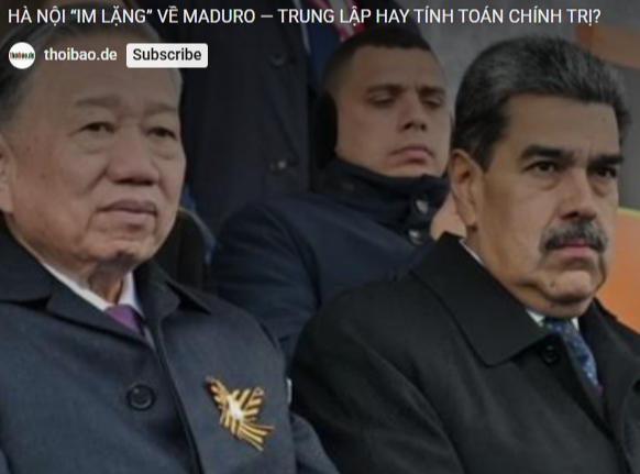 HÀ NỘI “IM LẶNG” VỀ MADURO — TRUNG LẬP HAY TÍNH TOÁN CHÍNH TRỊ?