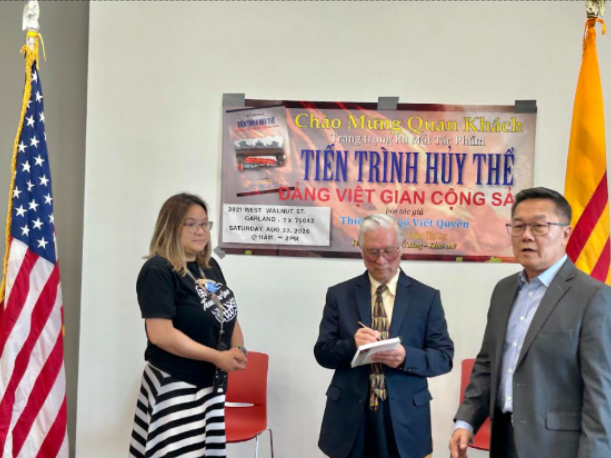 TIẾN TRÌNH HỦY THỂ ĐẢNG VIỆT GIAN CỘNG SẢN CỦA TÁC GIẢ NGÔ THIỆN CƠ RA MẮT TẠI DALLAS-FORT WORTH