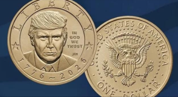 Cục đúc tiền Hoa Kỳ bắt đầu lưu hành và bán đồng tiền 1 đô la có hình Tổng thống Trump.