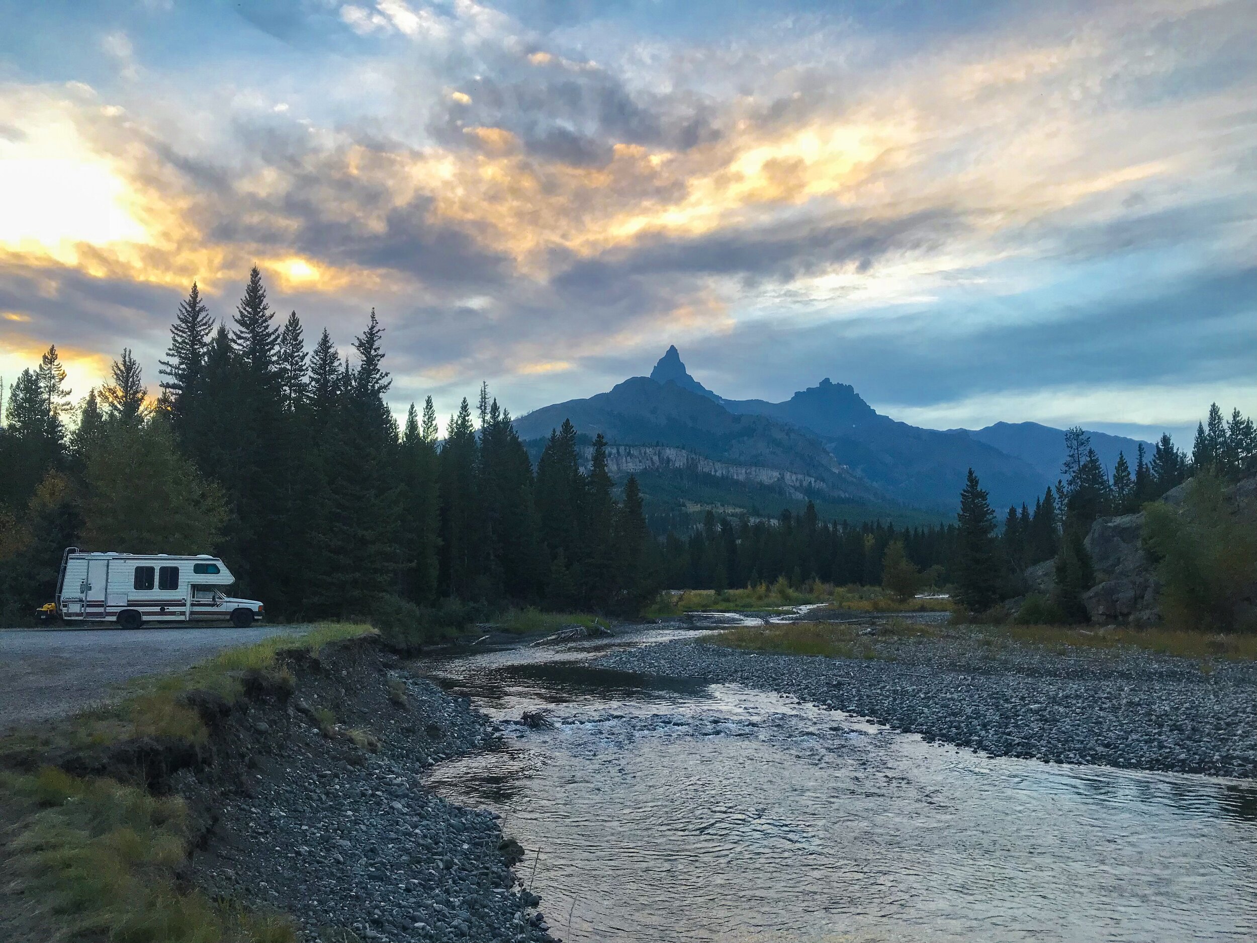 Another favorite free boondocking site of ours. This was reported as being a great place to watch Grizzlies. Although we didn't spot any, we took the necessary boondocking safety precautions to avoid any dangerous situations!