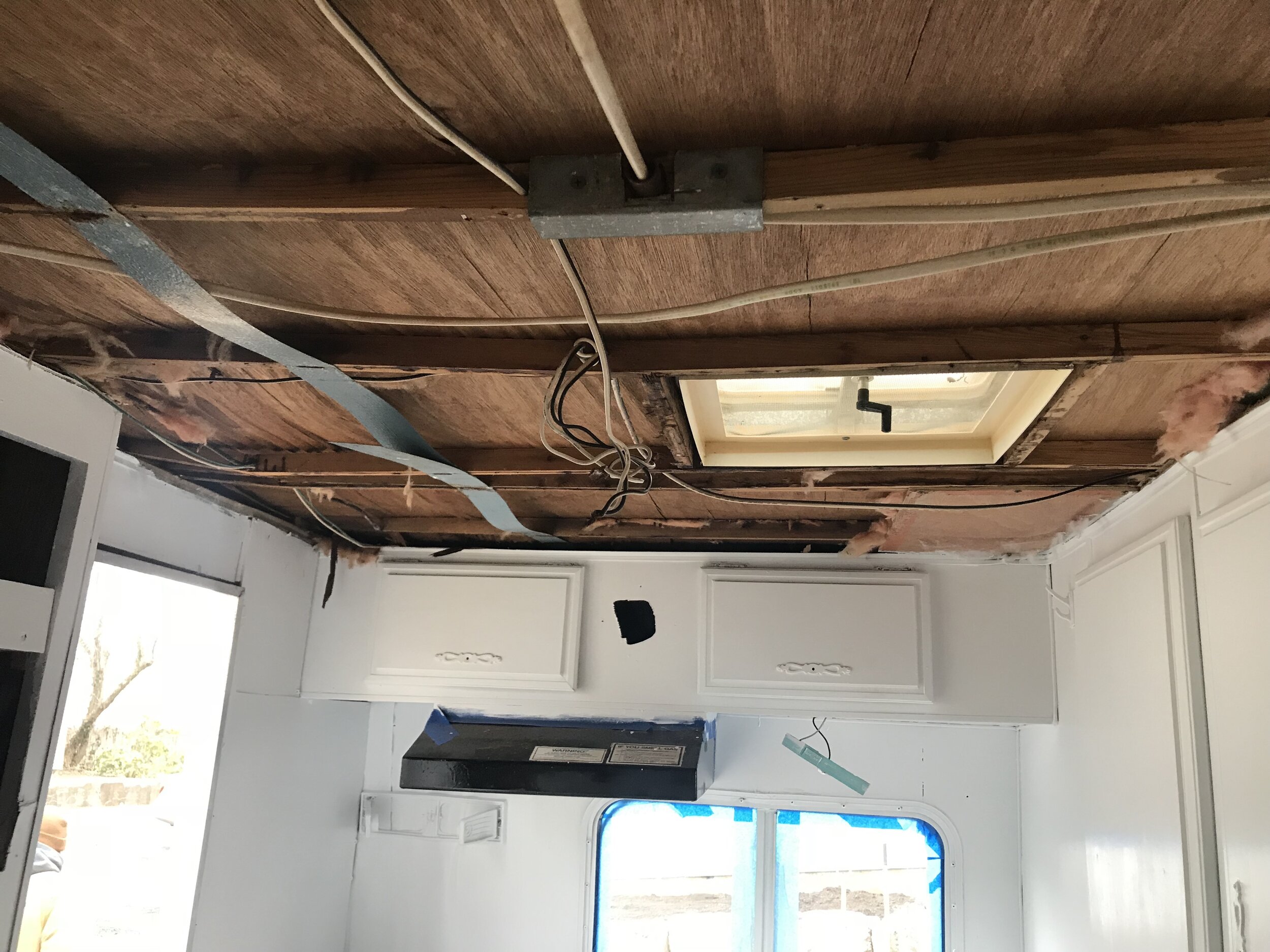 What we found was a bunch of rotted and broken roof supports due to water damage over time and poor building materials that were not meant to last 30+ years.