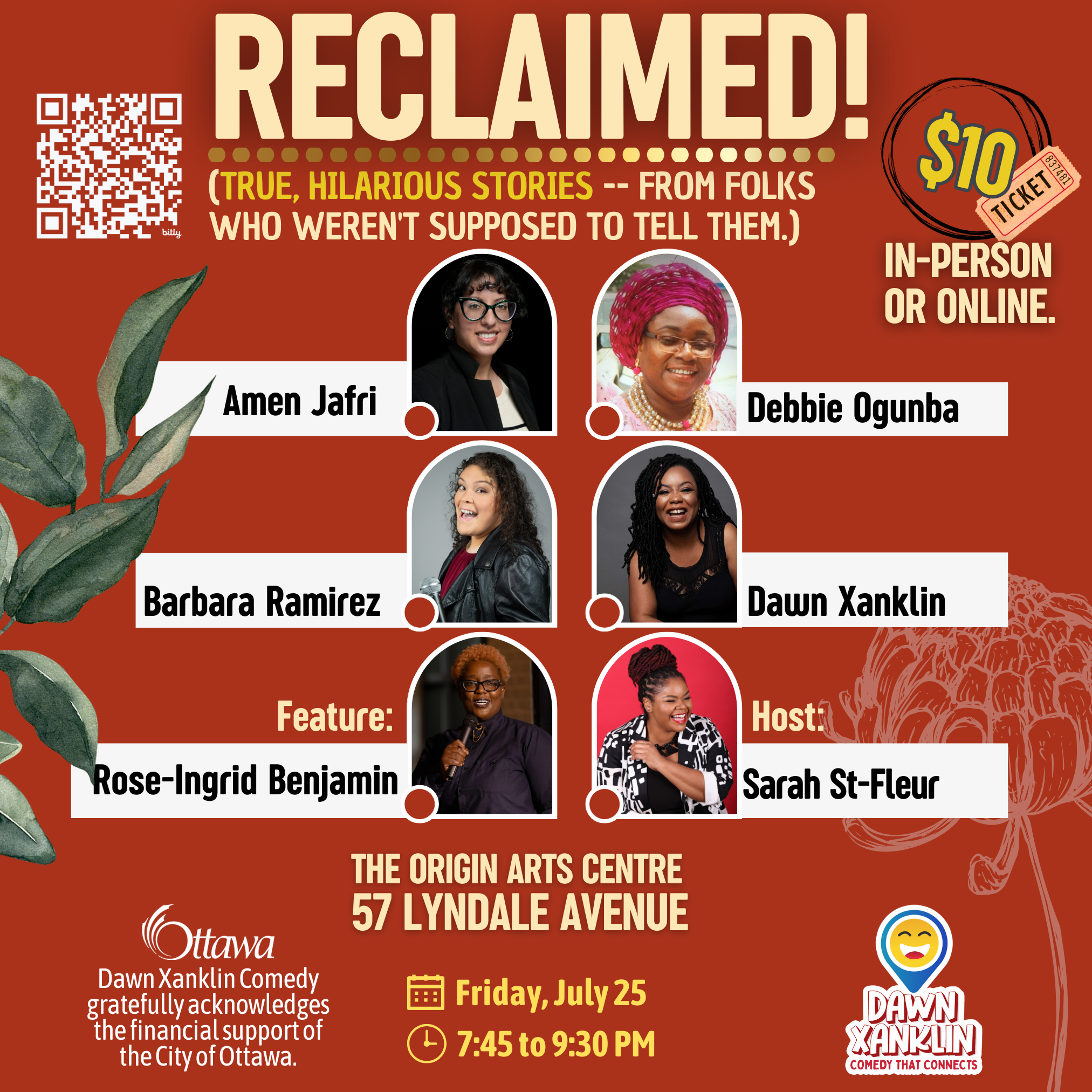 RECLAIMED! A Comedic Storytelling show