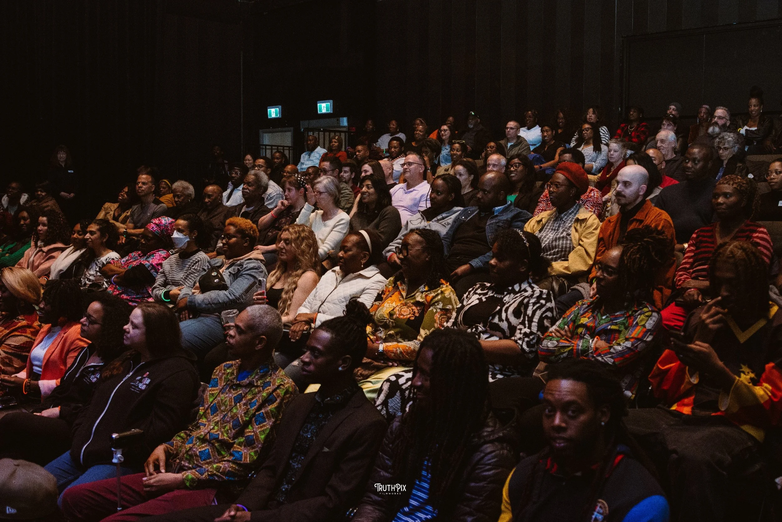 A sold-out audience at the Shenkman Arts Centre's Richcraft Theatre.