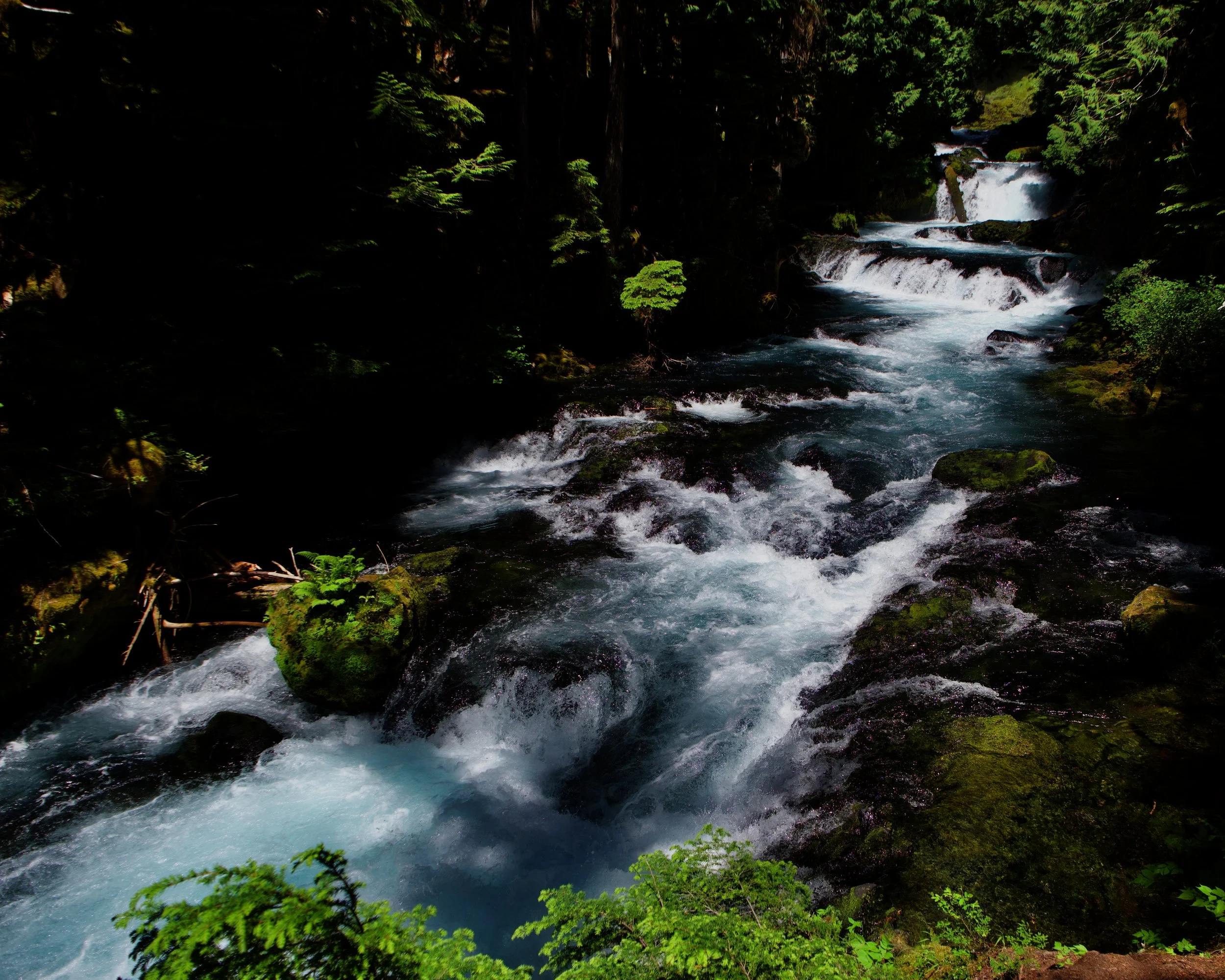 McKenzie River Cascades in the Oregon Cascade Mountains