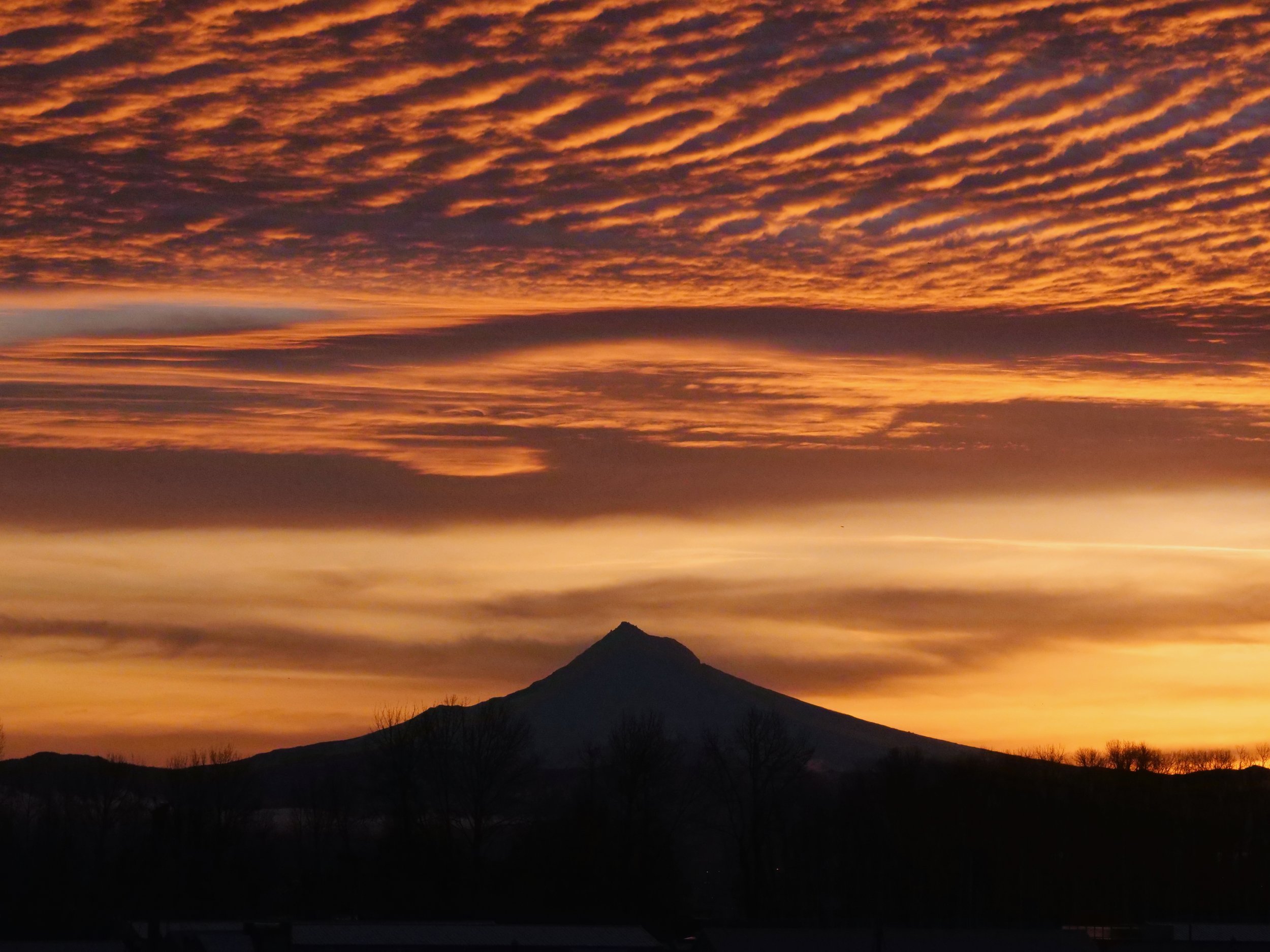 Dramatic Sunrise over Mt. Hood