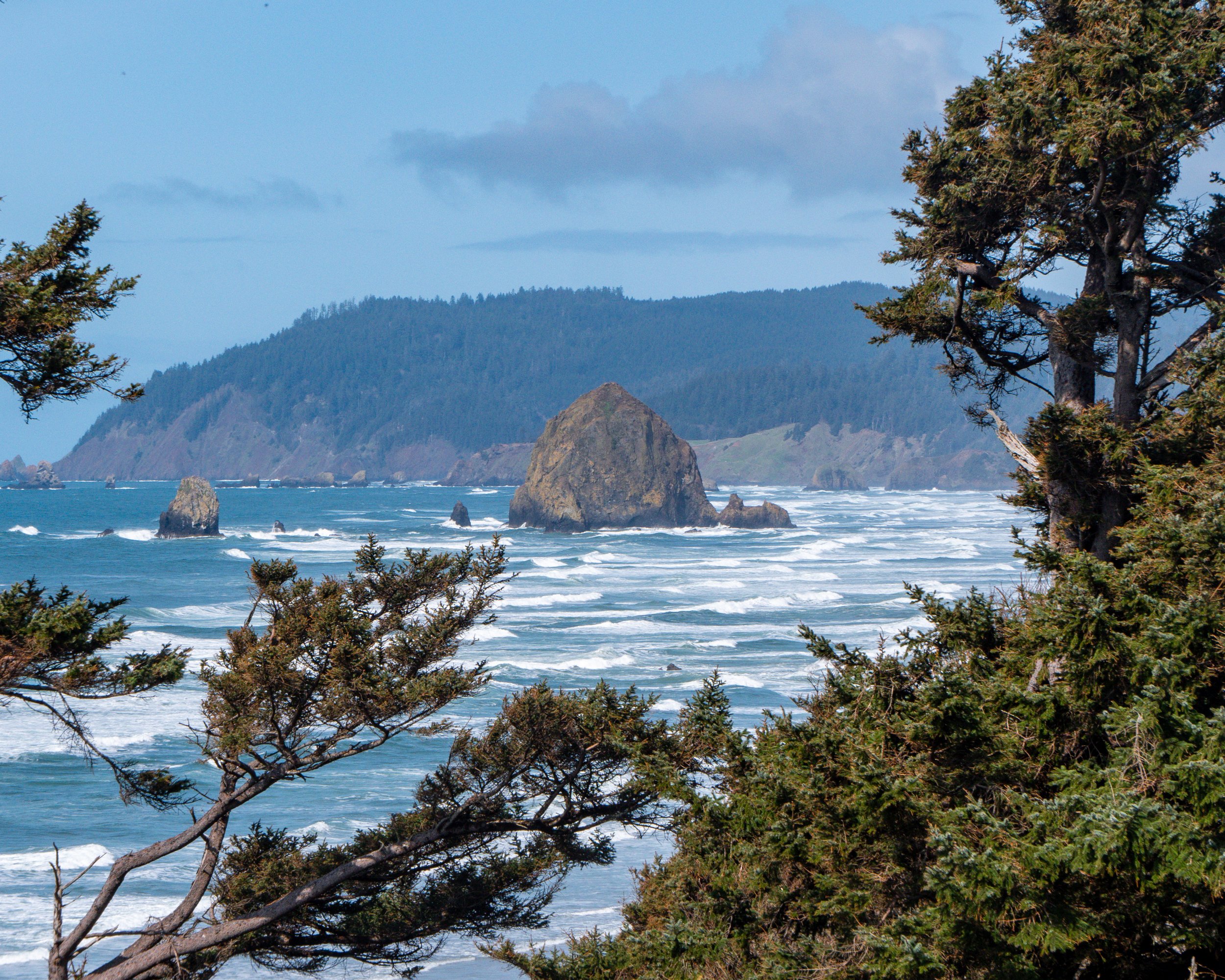 Haystack Rock from Wayside