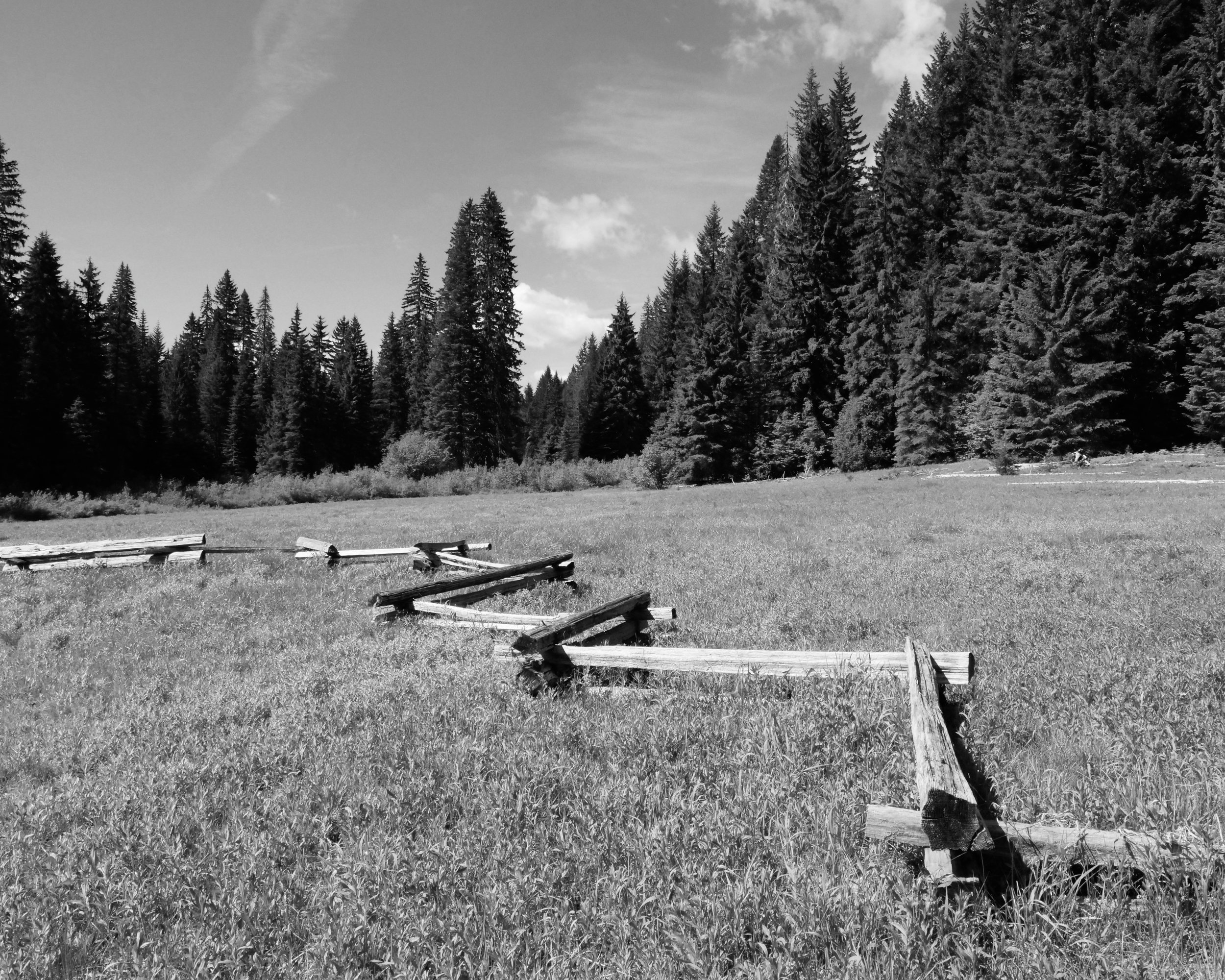 Split Rail Fence Cascade Mountains