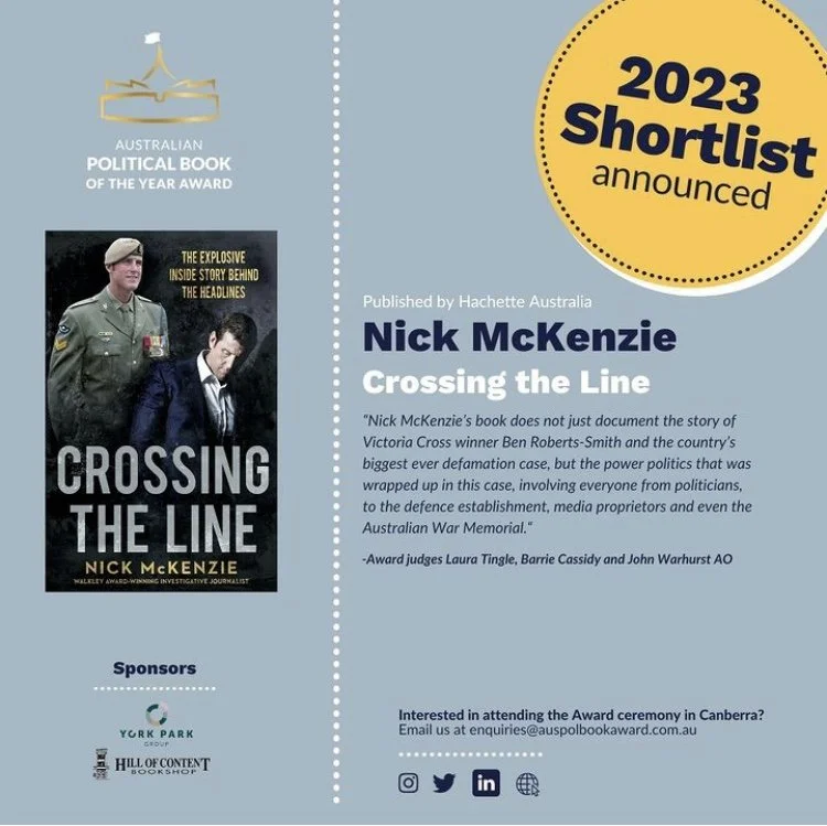 Congratulations Nick McKenzie!