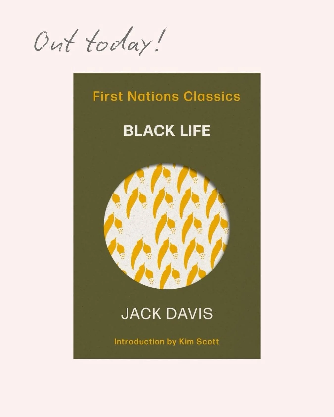 A beautiful new release of BLACK LIFE by the fantastic Jack Davis is out today, with an introduction from renowned author Kim Scott.