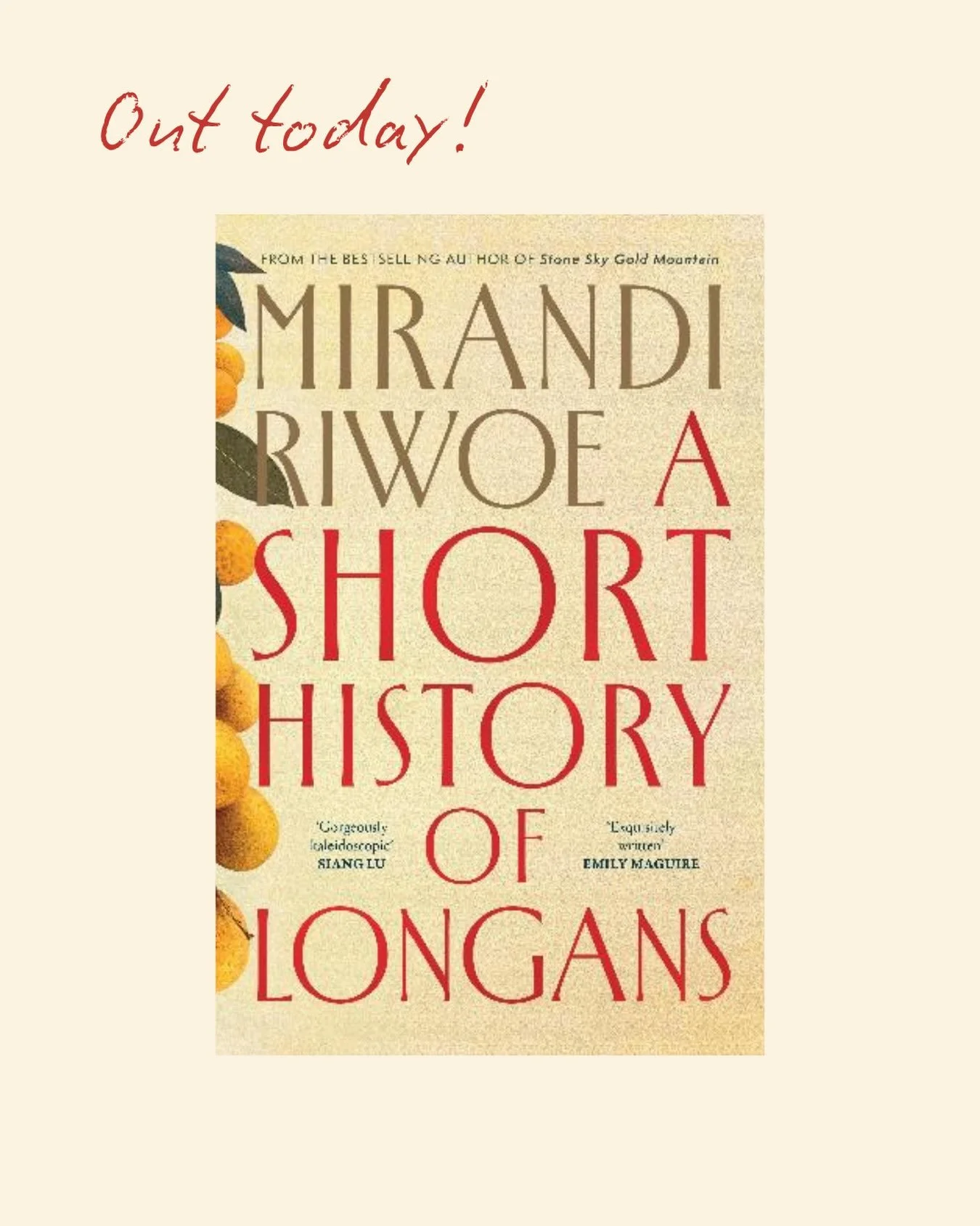 &ldquo;A profoundly tender, intricately crafted novel about ancestry, longing and the fragile threads that bind one life to another.&rdquo; - Shankari Chandran  A SHORT HISTORY OF LONGANS is out today 🌟