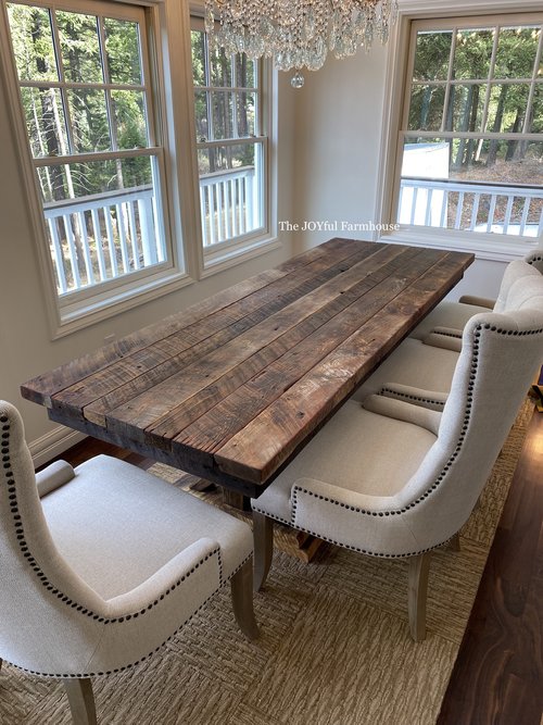 Custom Built Dining Tables And Benches, Custom Industrial Dining Table