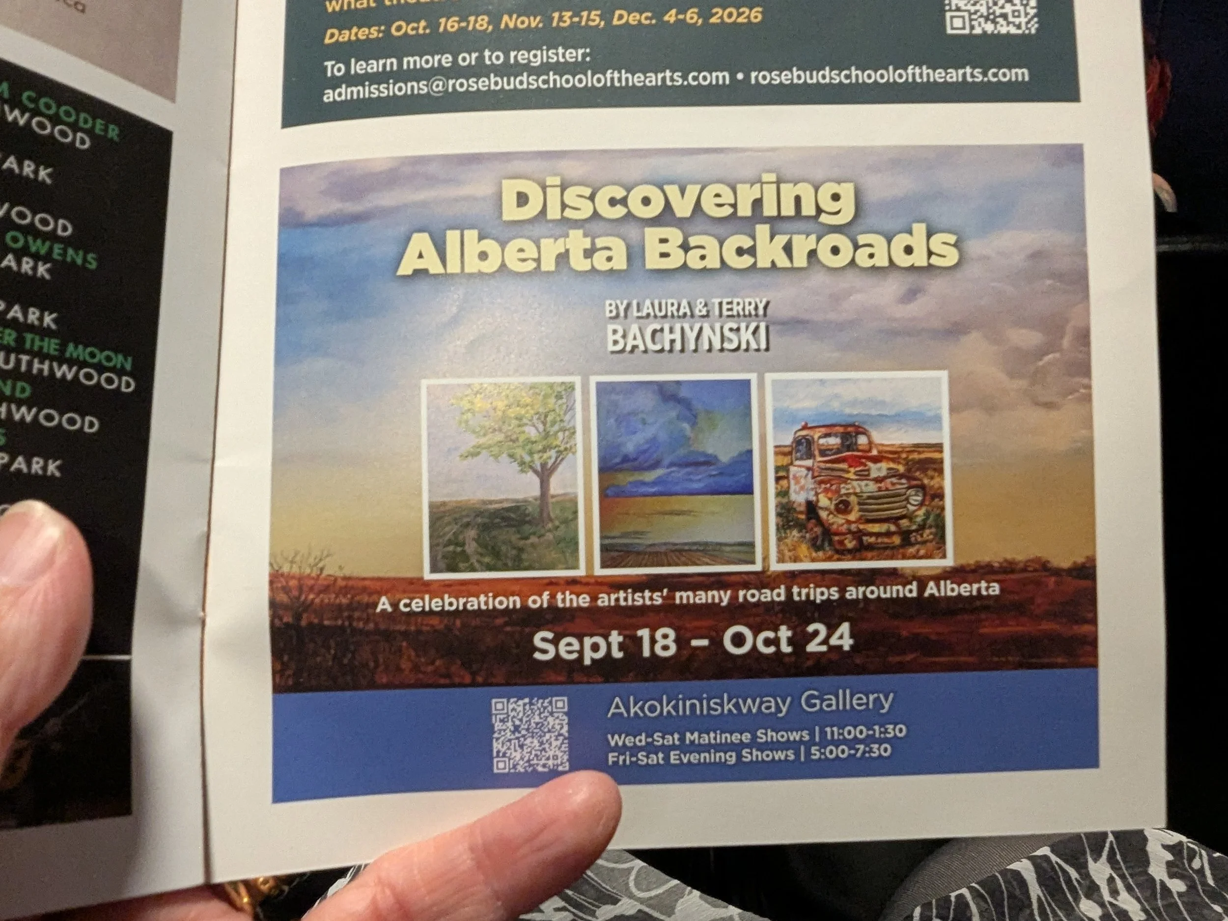 Hanging Art In Rosebud, Ab.