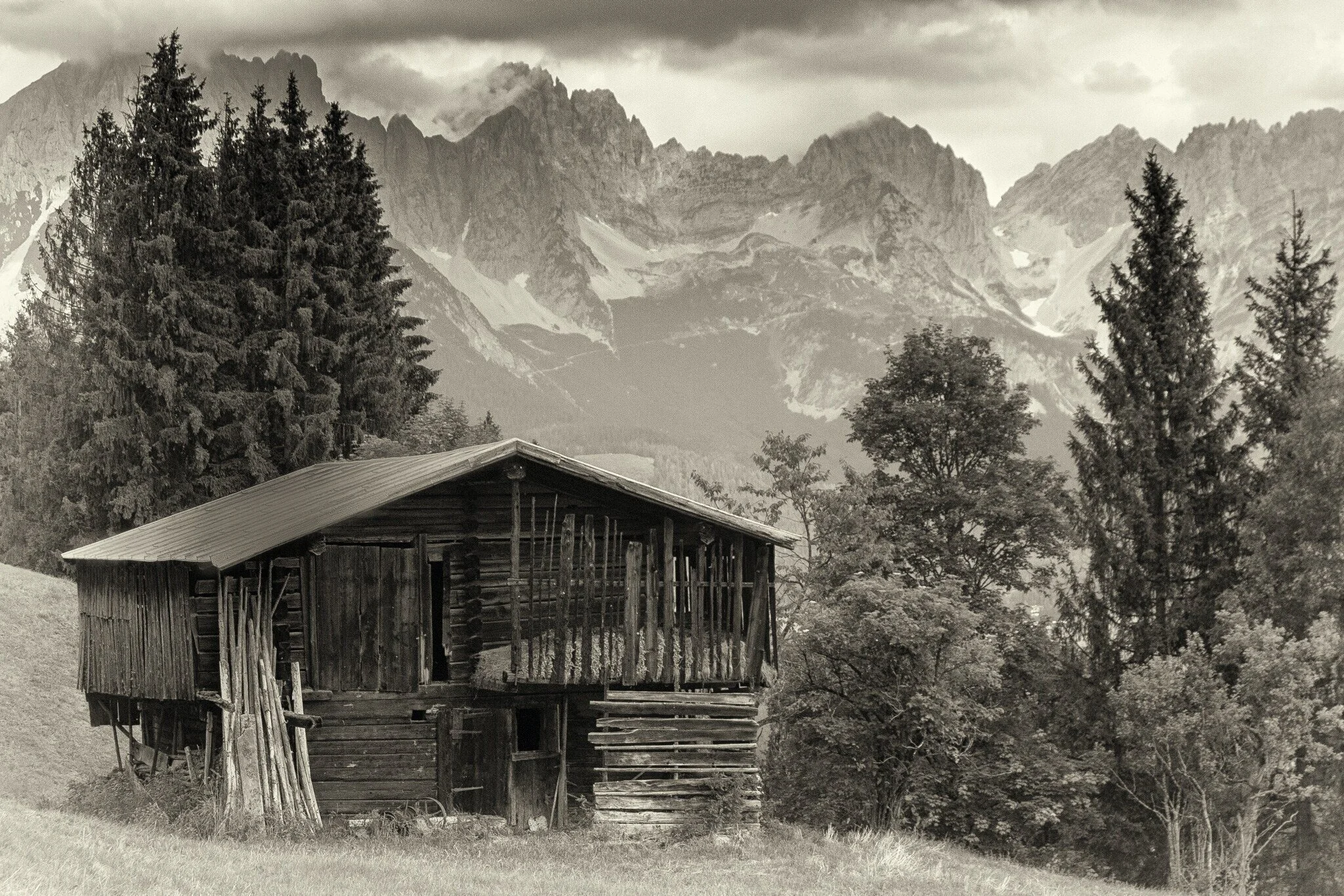 An Austrian Mountain Hut, image by Ann Taylor.
