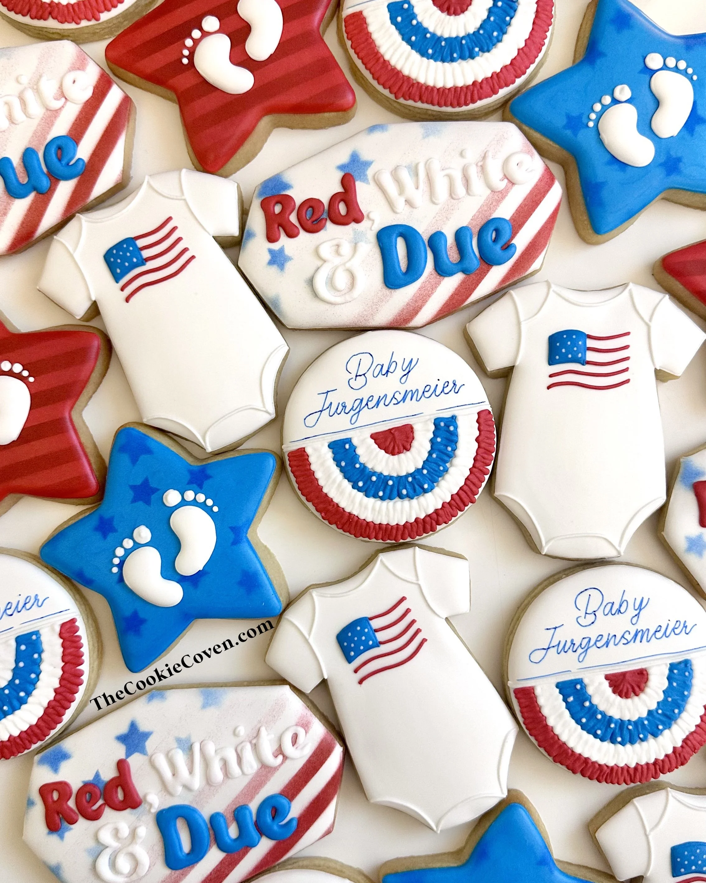 Tier 3 - Red, White & Due Baby Shower