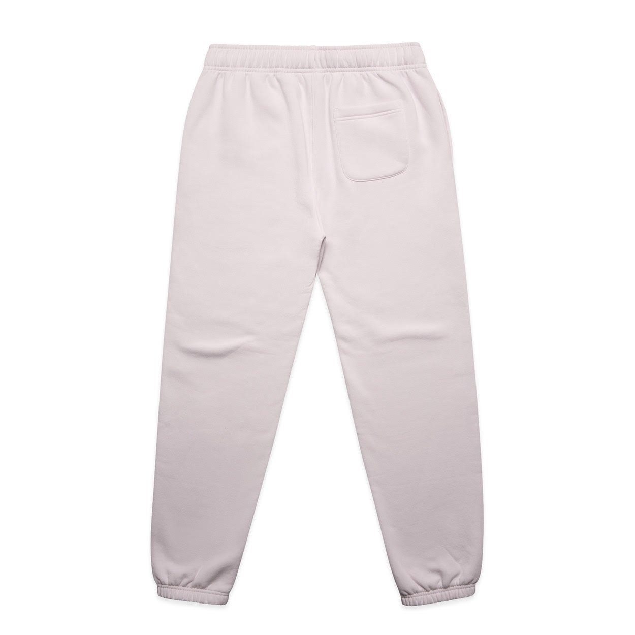 flatlay of absolution pink tracksuit pants with plain back