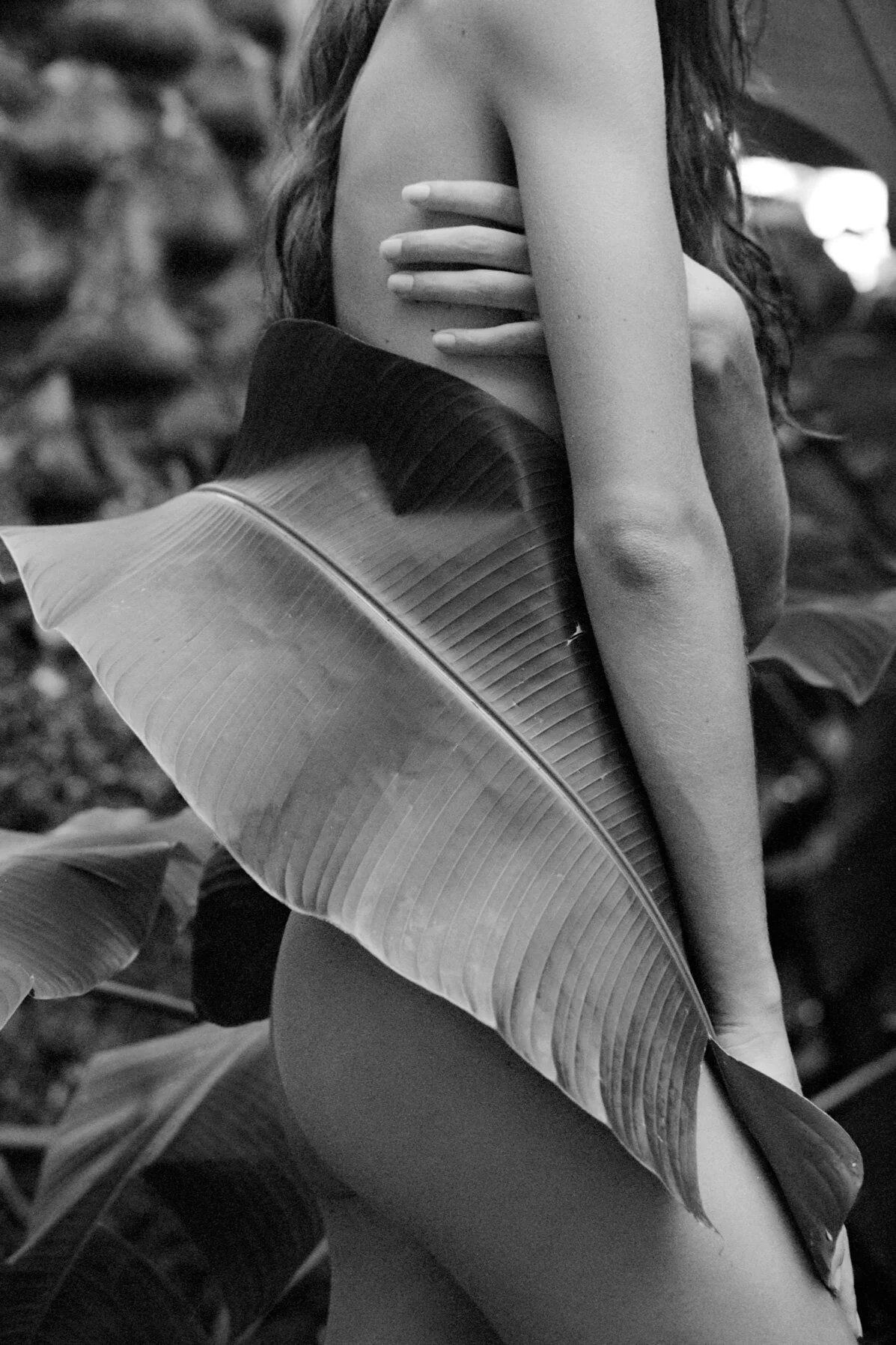 Girl with Leaf