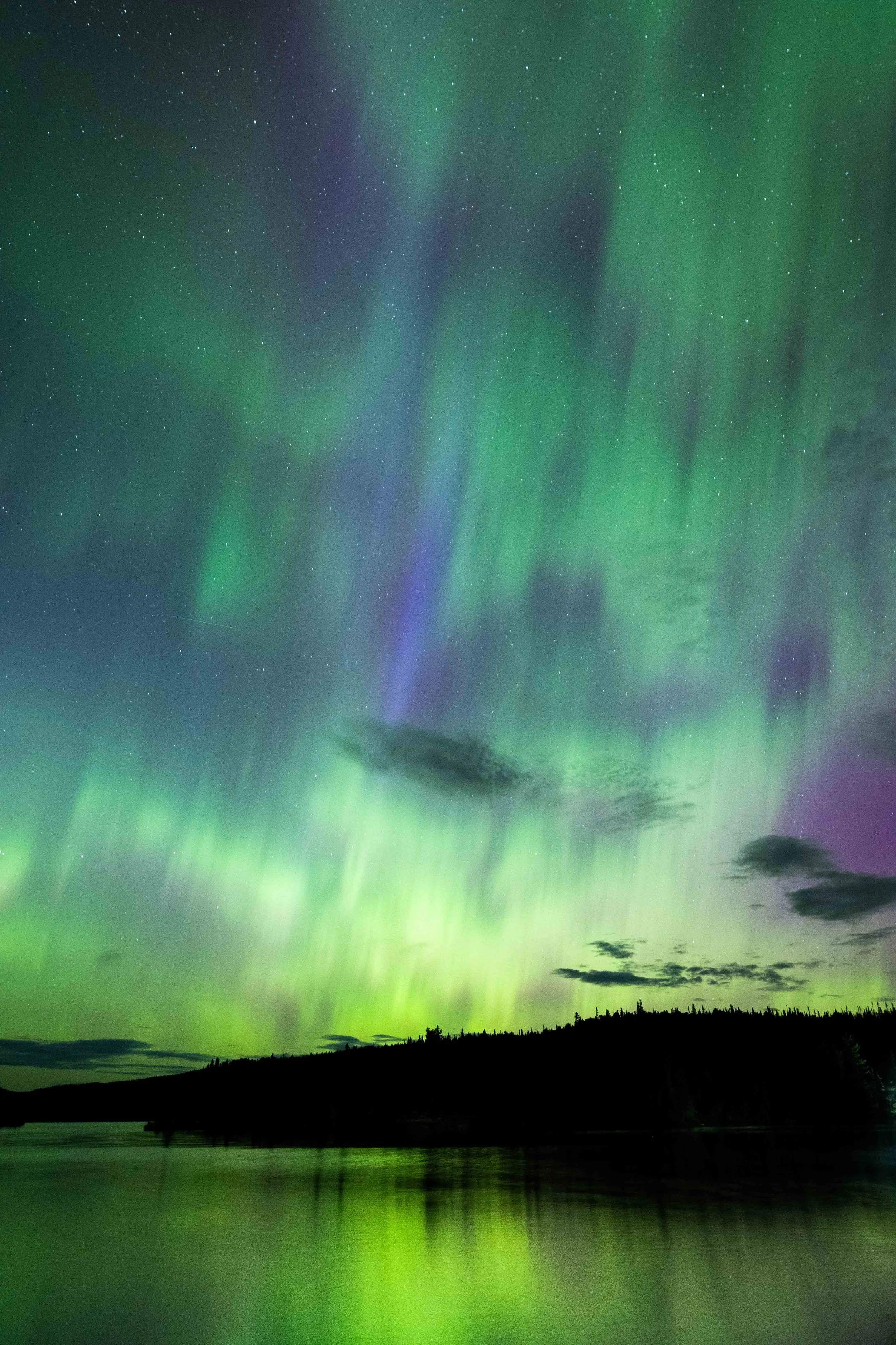 aurores boréales québec côte-nord Saint-laurent