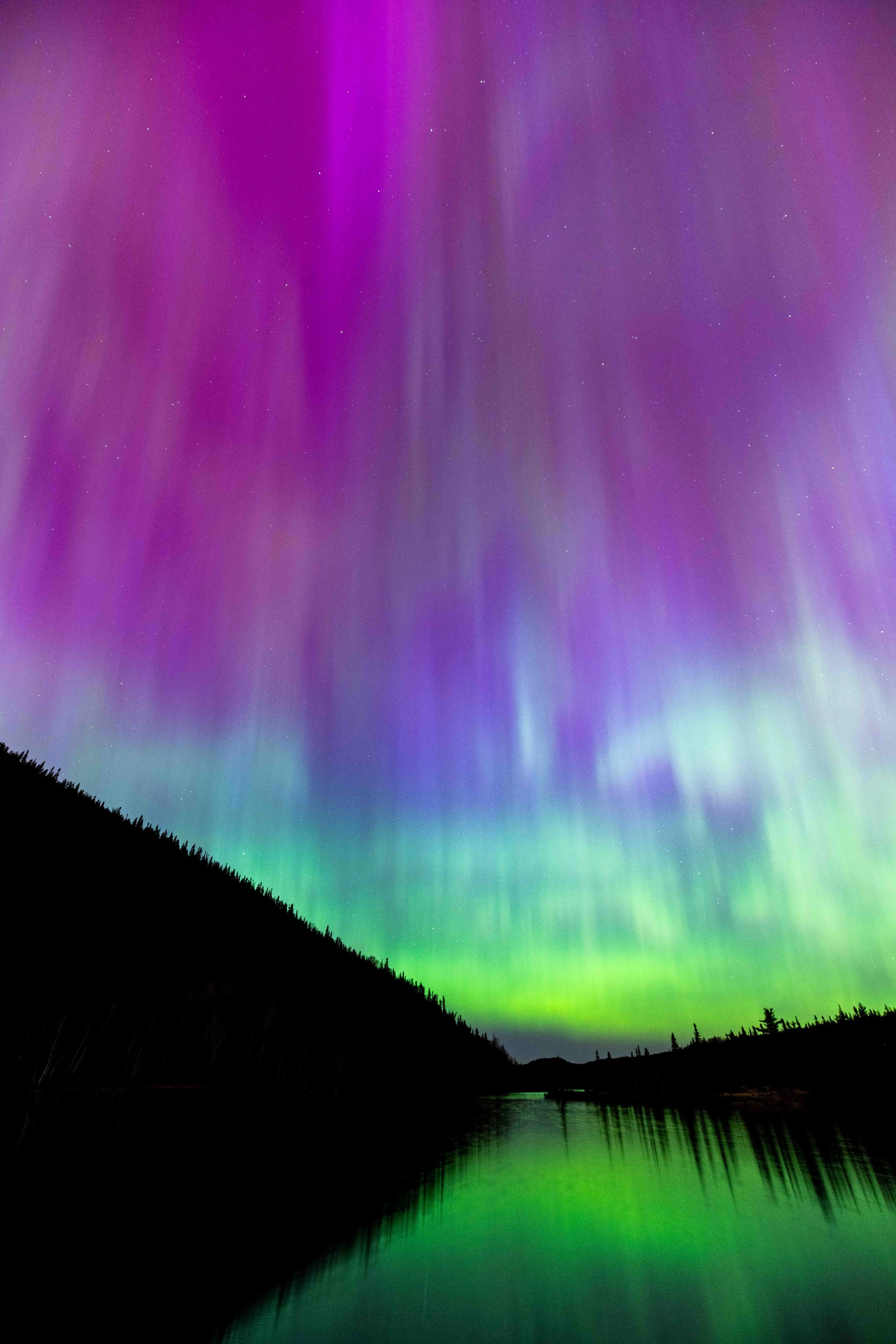 aurores boréales québec côte-nord Saint-laurent