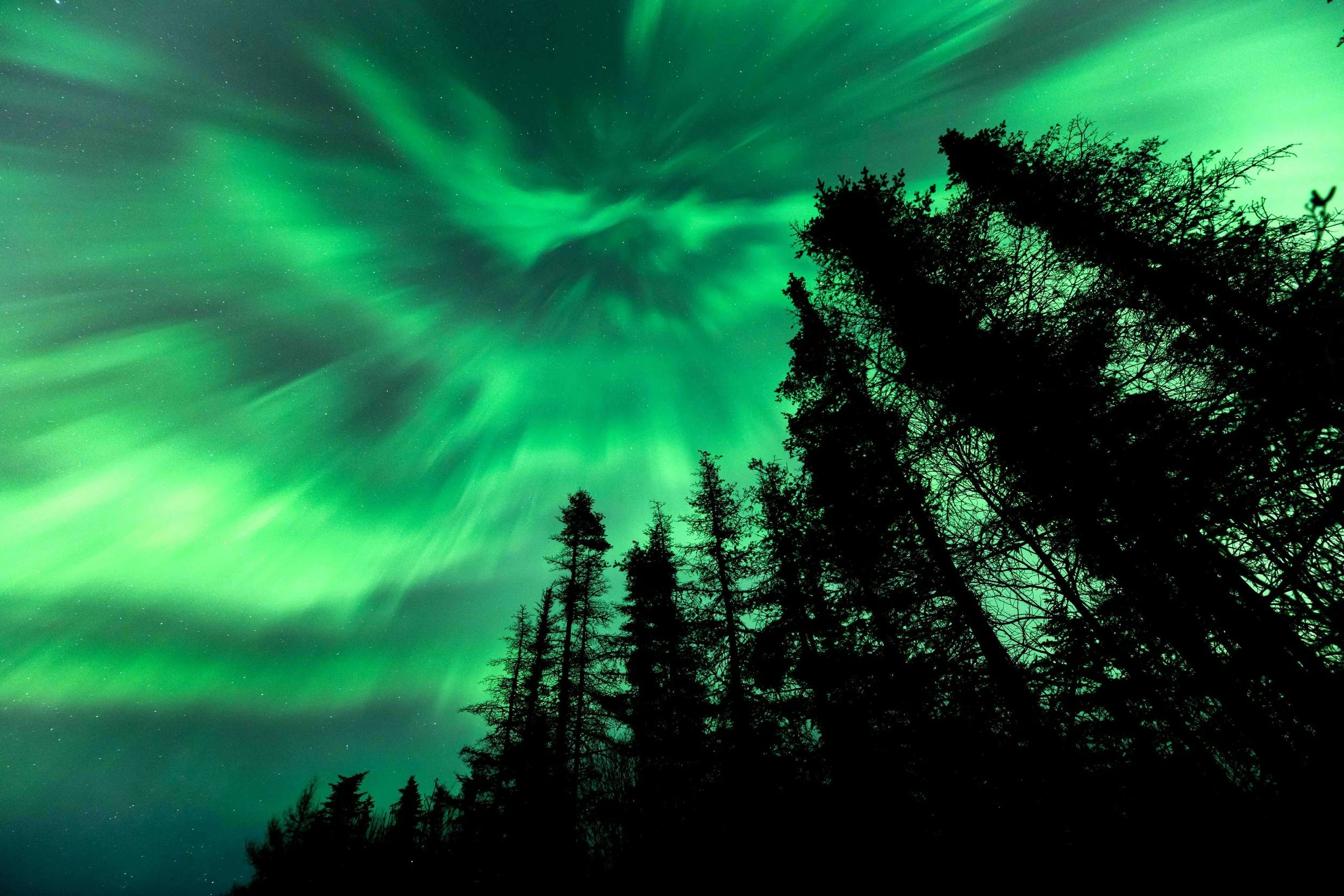 aurores boréales québec côte-nord Saint-laurent