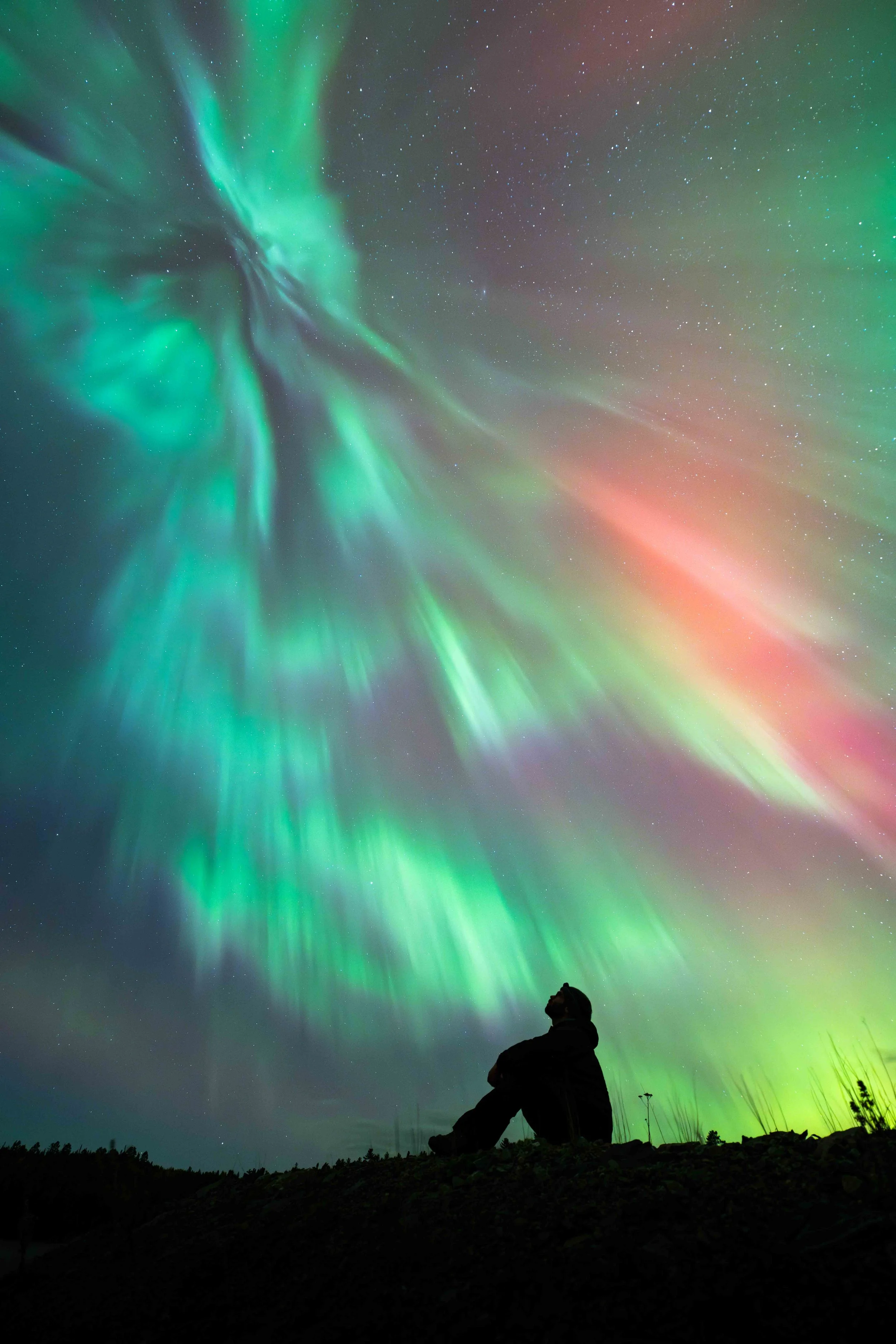 aurores boréales bergeronnes côte-nord québec