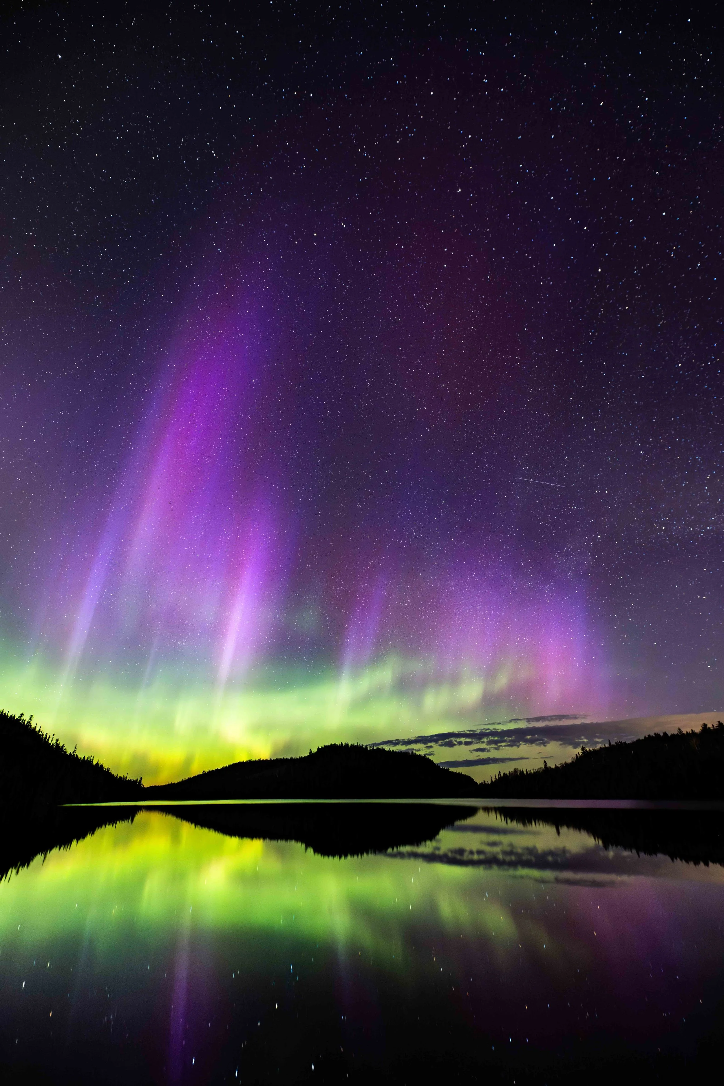 aurores boréales bergeronnes côte-nord québec