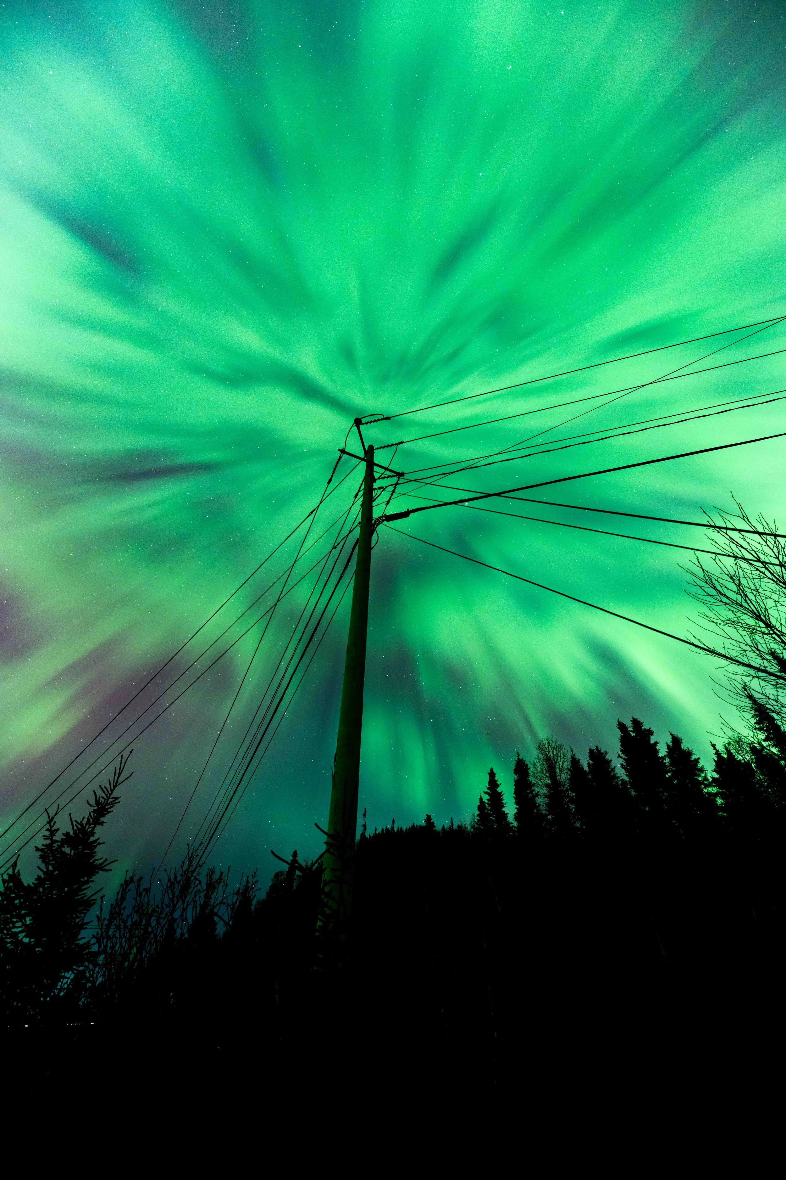 aurores boréales québec côte-nord Saint-laurent