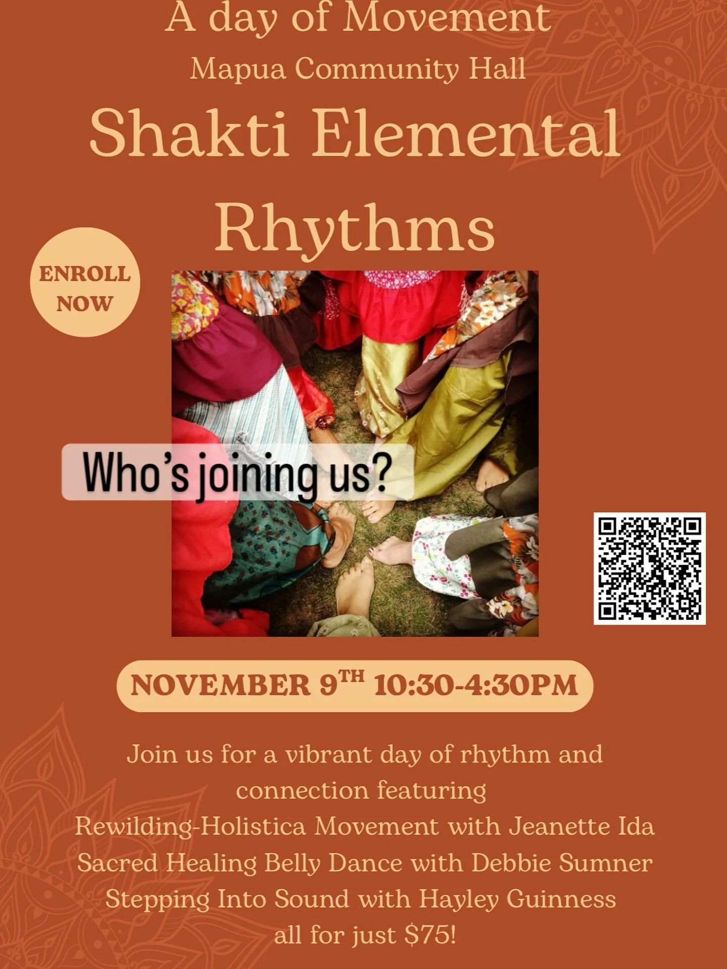 She moves with rhythm.
She breathes with the earth.
She remembers her power.
✨ Shakti Rhythm &mdash; a full day of embodied movement, music, and reconnection.

#ShaktiEnergy #ShaktiRhythm #EmbodiedFeminine