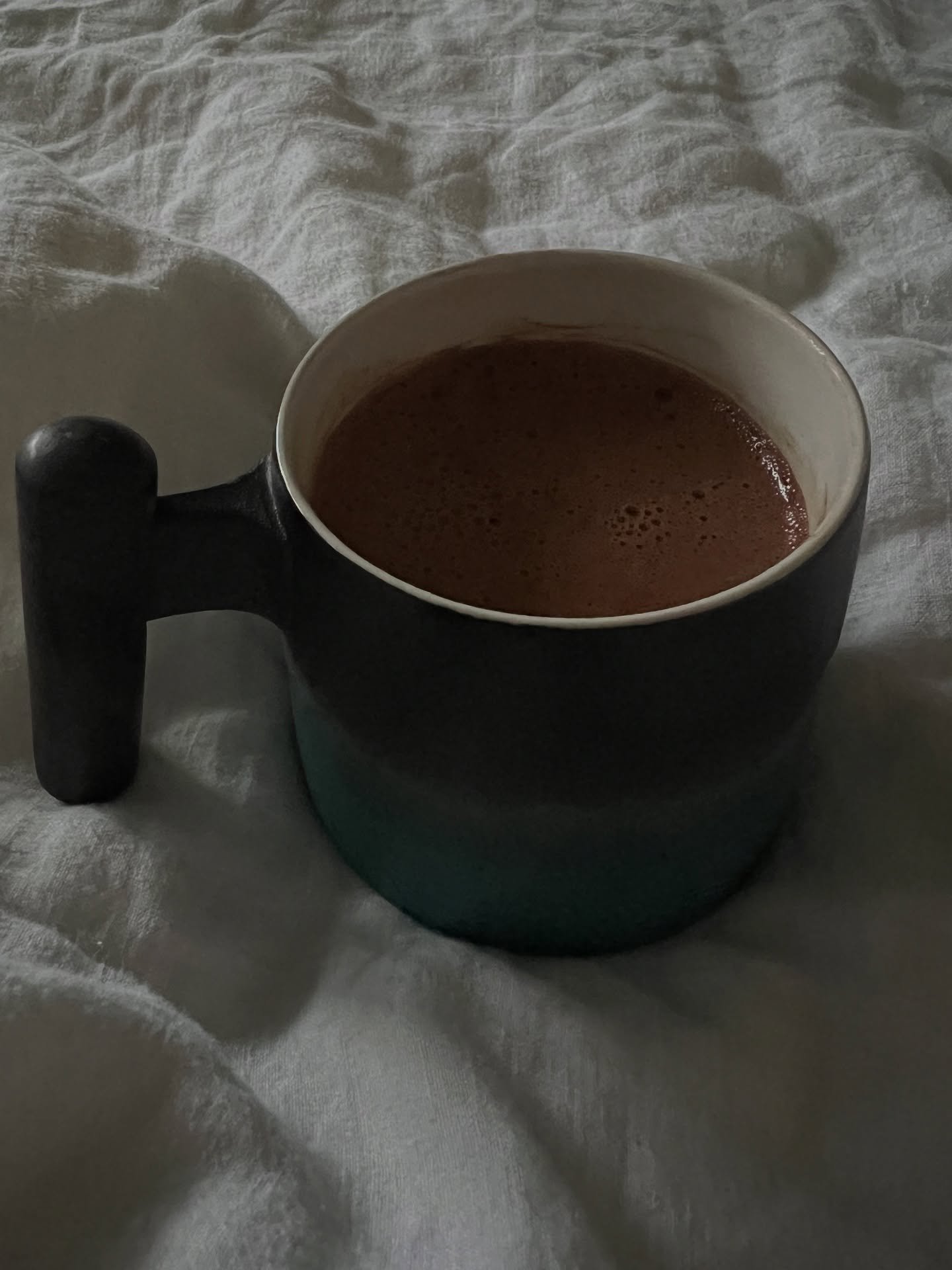 My Morning Ritual with Mother Cacao 🤎

Most mornings begin slowly for me now.
Not rushing to &ldquo;get on with the day,&rdquo;
but easing into it&hellip;
arriving in my body first, before the world asks anything of me.

I warm the water.
I mix the 