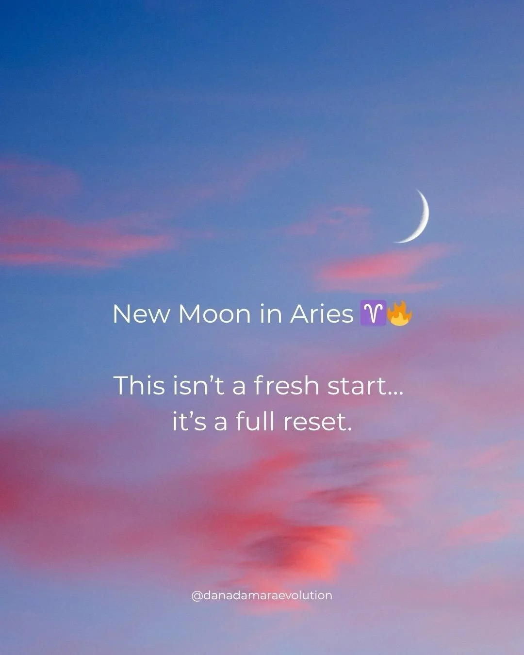 This New Moon in Aries isn&rsquo;t just a fresh start&mdash;it&rsquo;s a full reset 🔥

With a powerful Aries stellium activating themes of identity, action, and commitment, you&rsquo;re being asked to step into a new version of yourself&hellip; inte