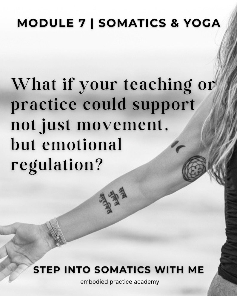 What if your teaching or personal practice could support more than just movement?

This weekend immersion is an invitation to bridge yoga with somatics and trauma-informed practices - so you can create spaces where your students feel safe, supported,