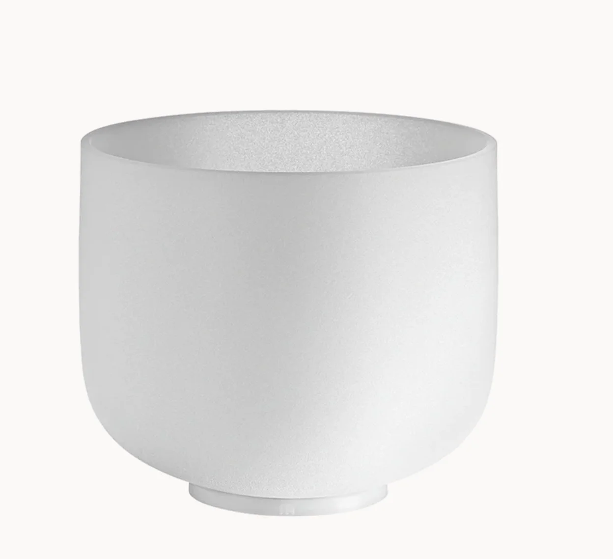 10" Frosted Crystal Singing Bowl - 440Hz - Perfect Pitch
