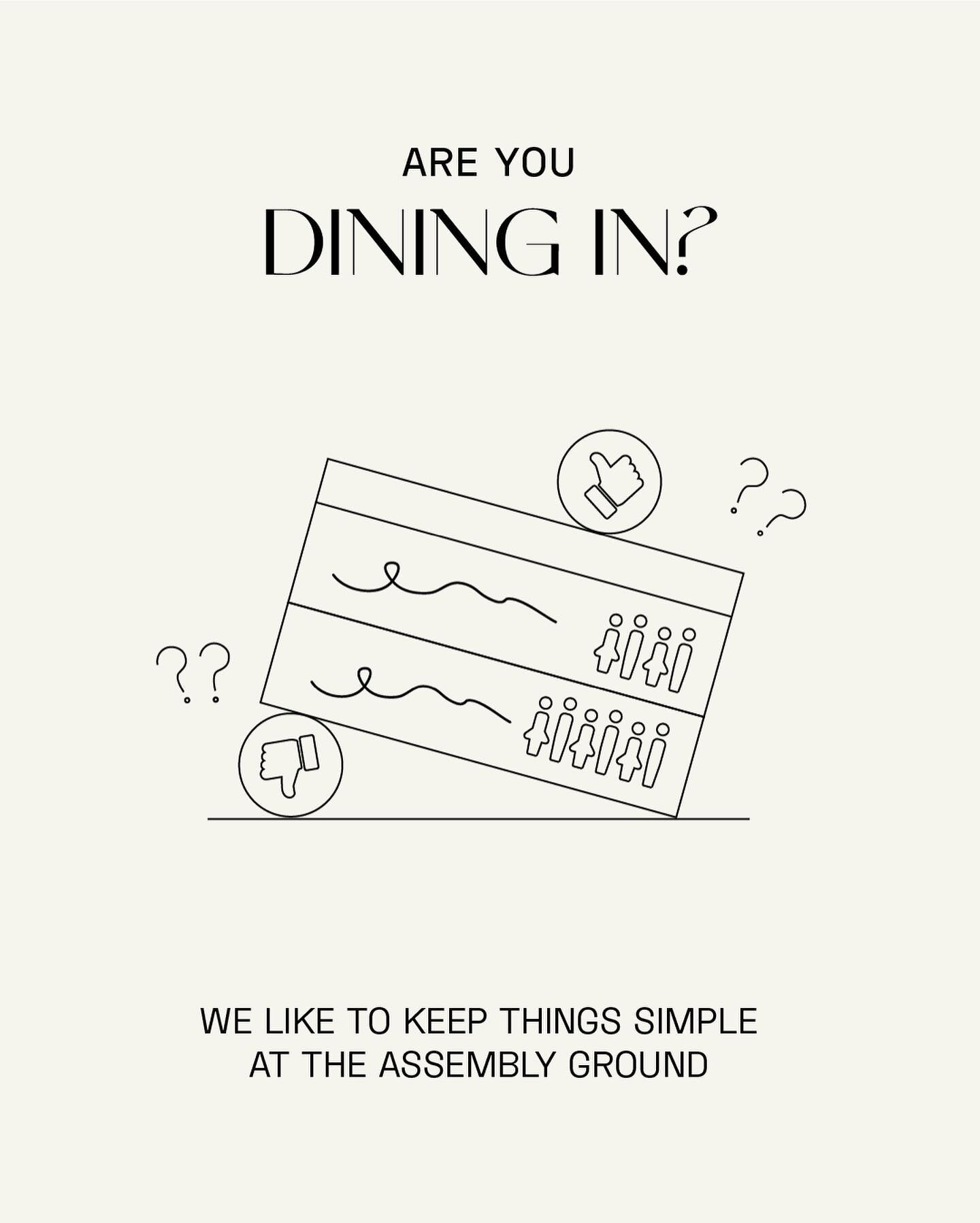 Let&rsquo;s keep things simple for an ease of mind. 

Dine-in will be restricted to groups of 2, except for families:
✔️ from the same household; and
✔️ have been fully vaccinated

In the meantime, islandwide delivery (link in bio) and takeaway optio