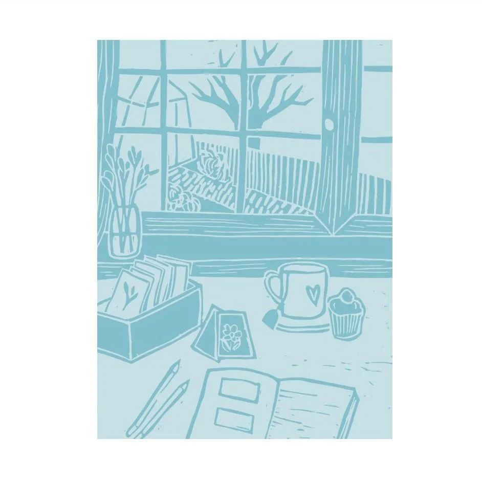 Hello december! ❄️ 
Bijna winterrr!

#illustratie op maat voor de  #tuinagenda van @angelo_dorny
#lino #grafischontwerp