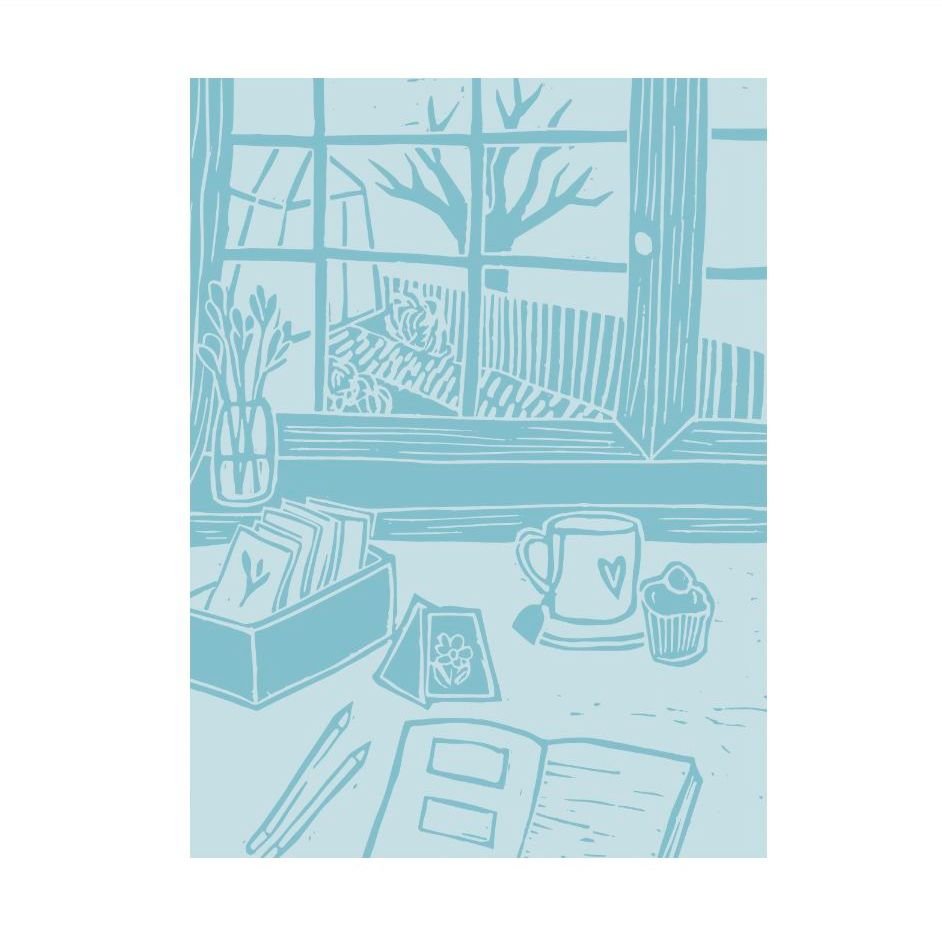 Hello december! ❄️ 
Bijna winterrr!

#illustratie op maat voor de  #tuinagenda van @angelo_dorny
#lino #grafischontwerp